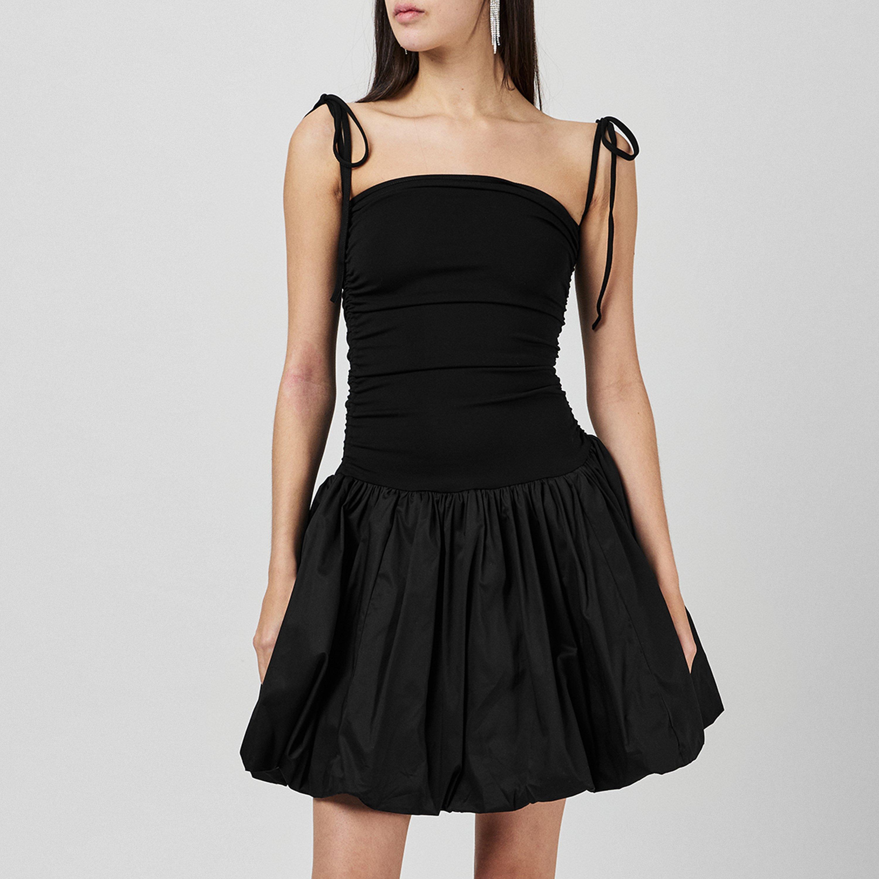 Black - AmyLynn - Women's Alexa Mini Peplum Dress - 3