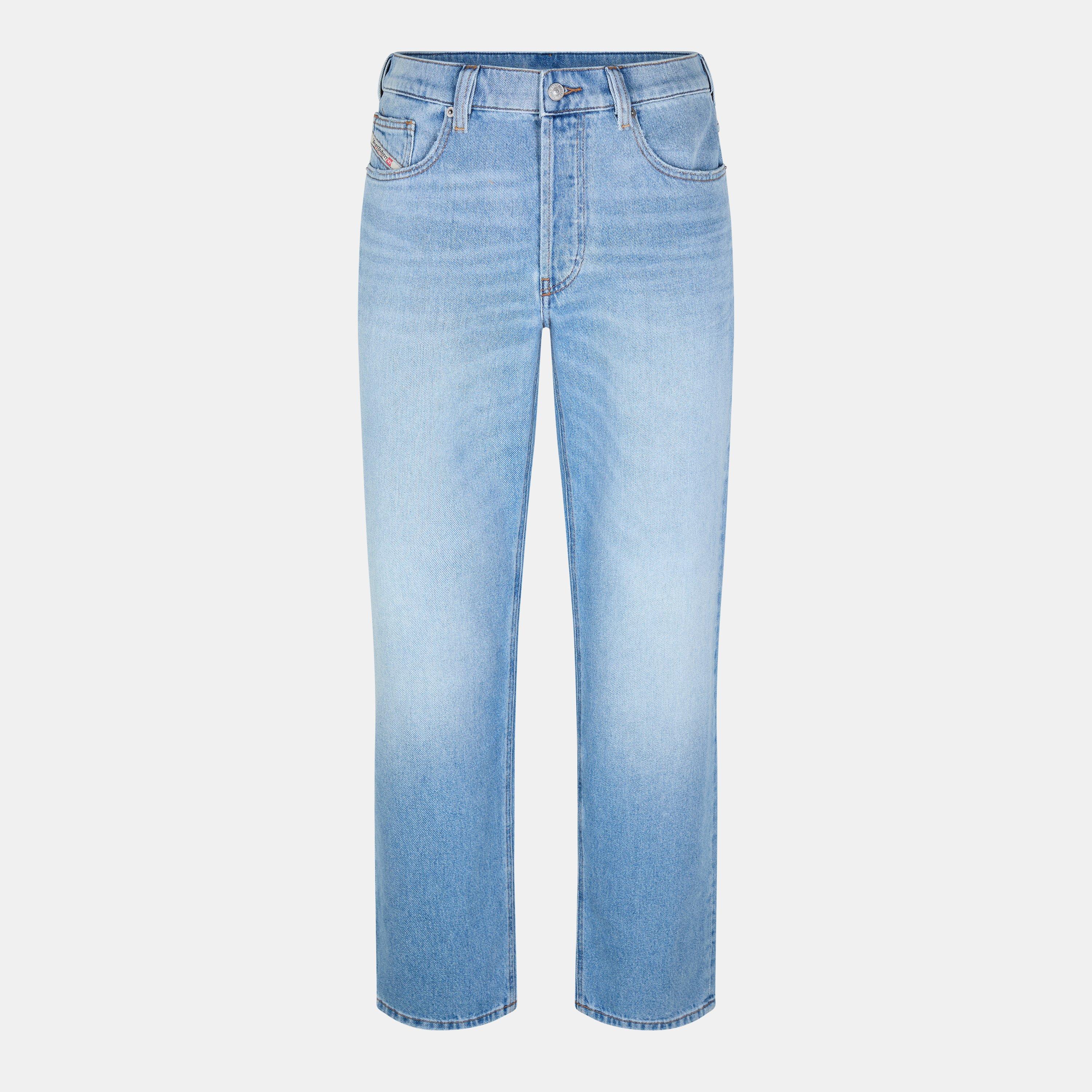 Diesel Men's Wide Leg Jeans - 01 Light Blue - Size 30W S