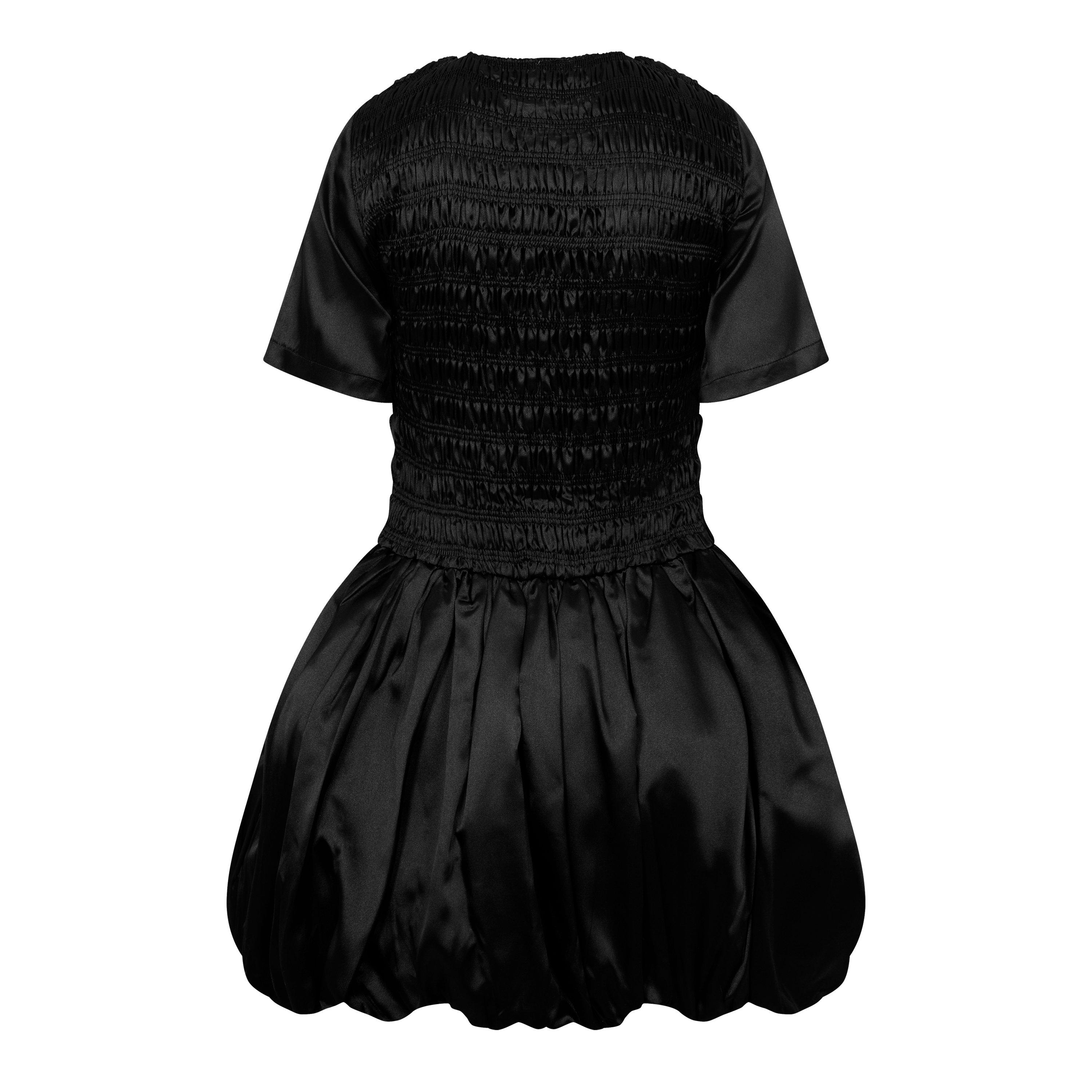 Black - AmyLynn - Women's Eleanor Shirred Mini Peplum Dress - 6