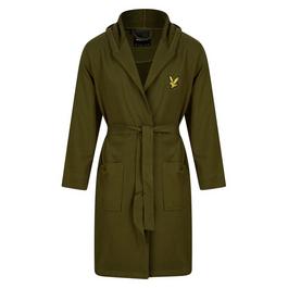 Lyle and Scott Hooded Bathrobe Mens