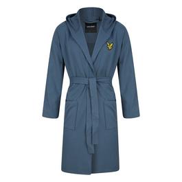 Lyle and Scott Hooded Bathrobe Mens