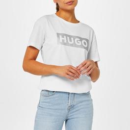 Hugo Demali Glitter T Shirt Womens