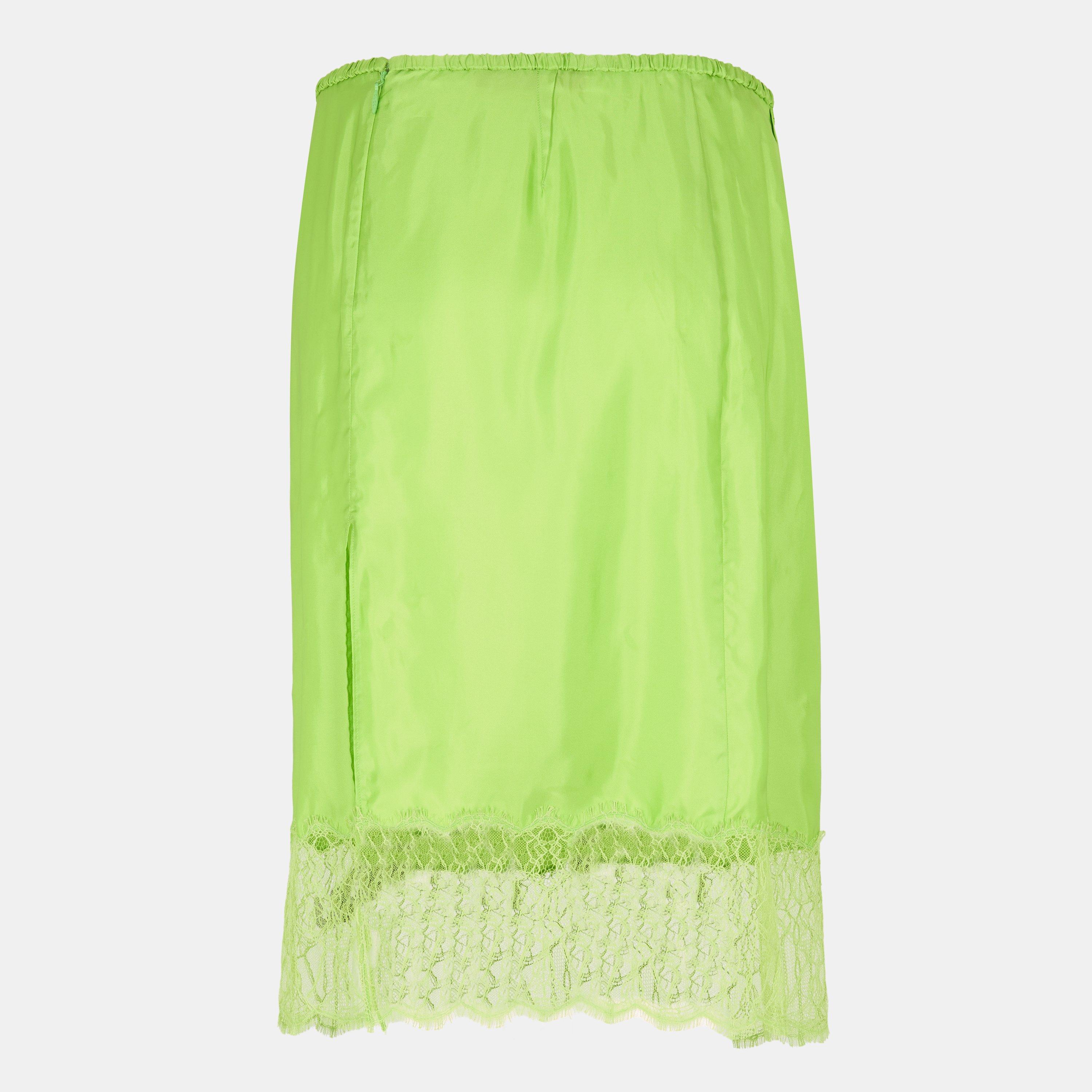 Apple Green - Gucci - Women's Fluid Midi Skirt - 2