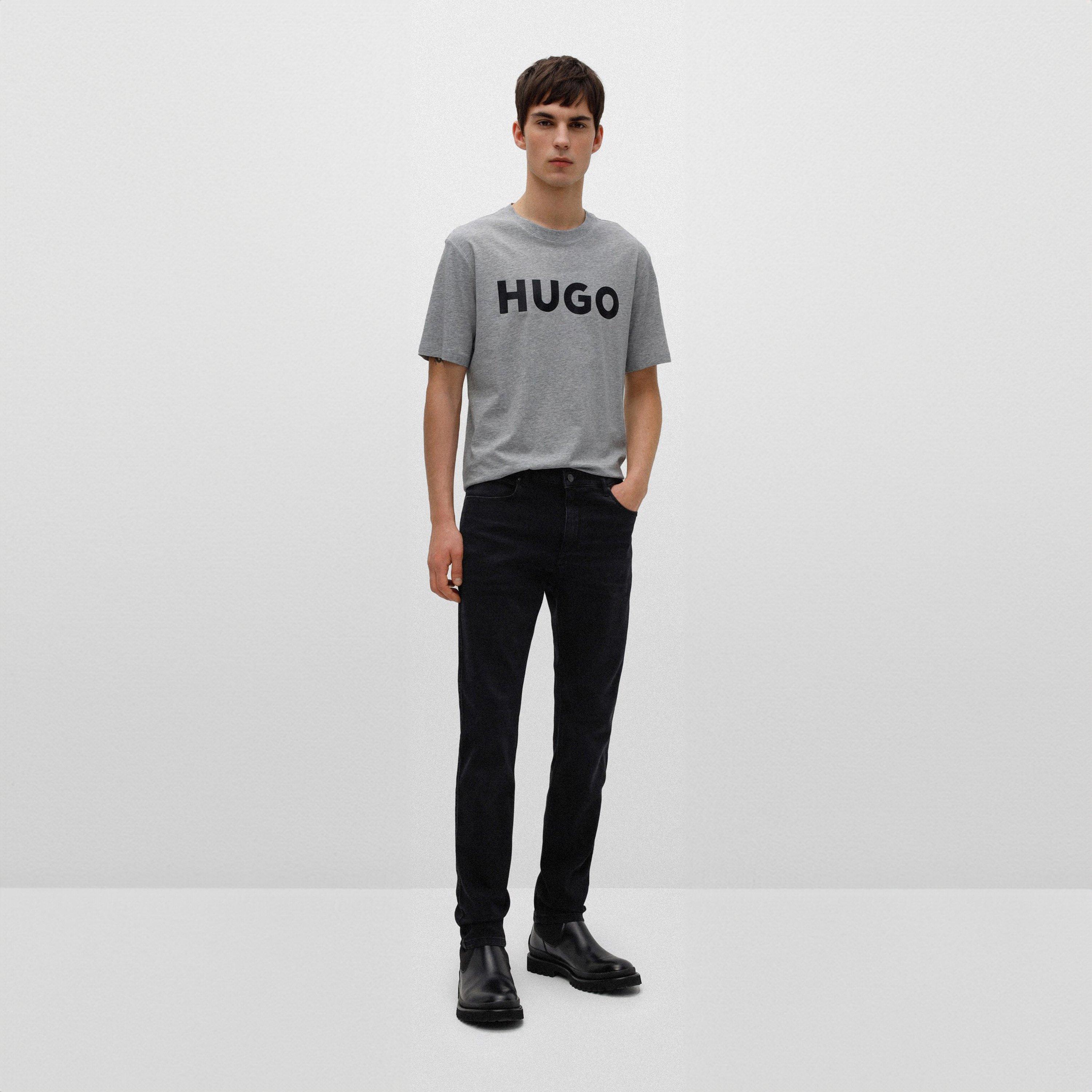 Grey/Black 062 - Hugo - Dulivio T Shirt - 3