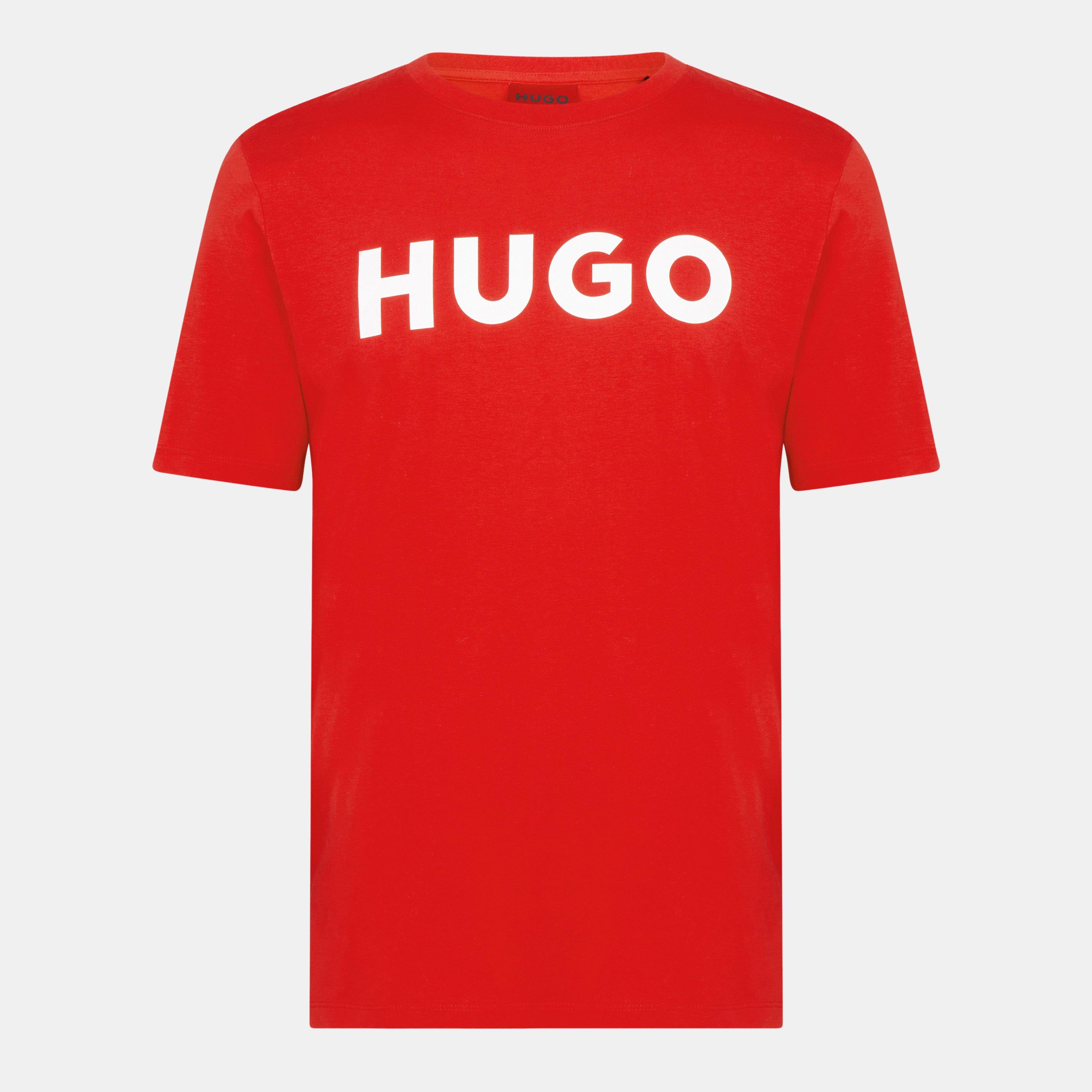 Hugo Men's Dulivio T Shirt - Red/White 693 - Large