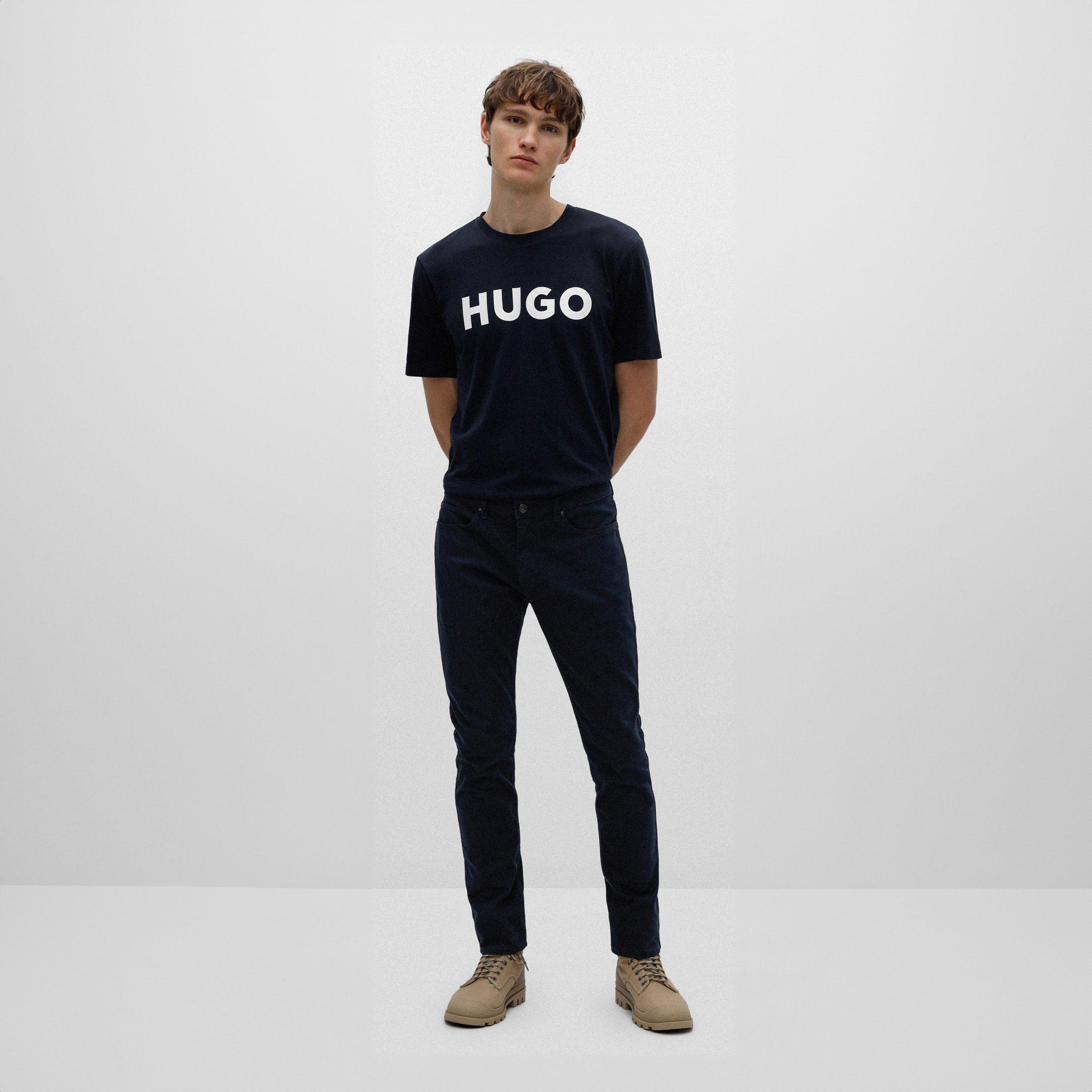 Navy/White 405 - Hugo - Dulivio T Shirt - 4