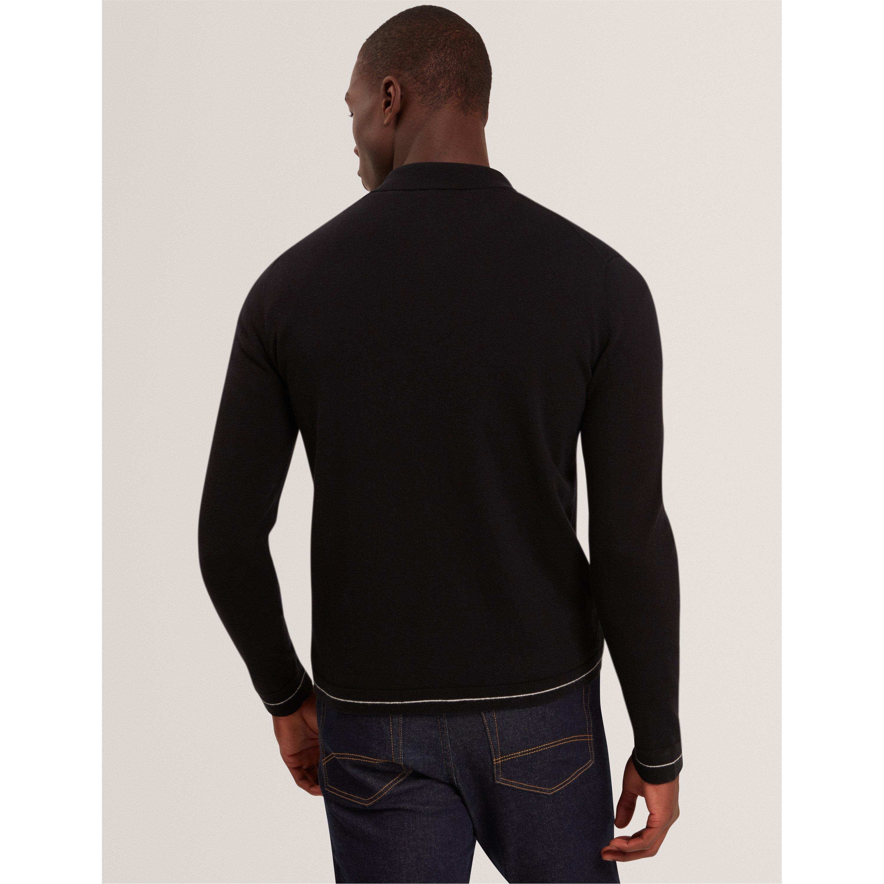 Black - Ted Baker - Ted LS Stich ZipThru Sn61 - 3