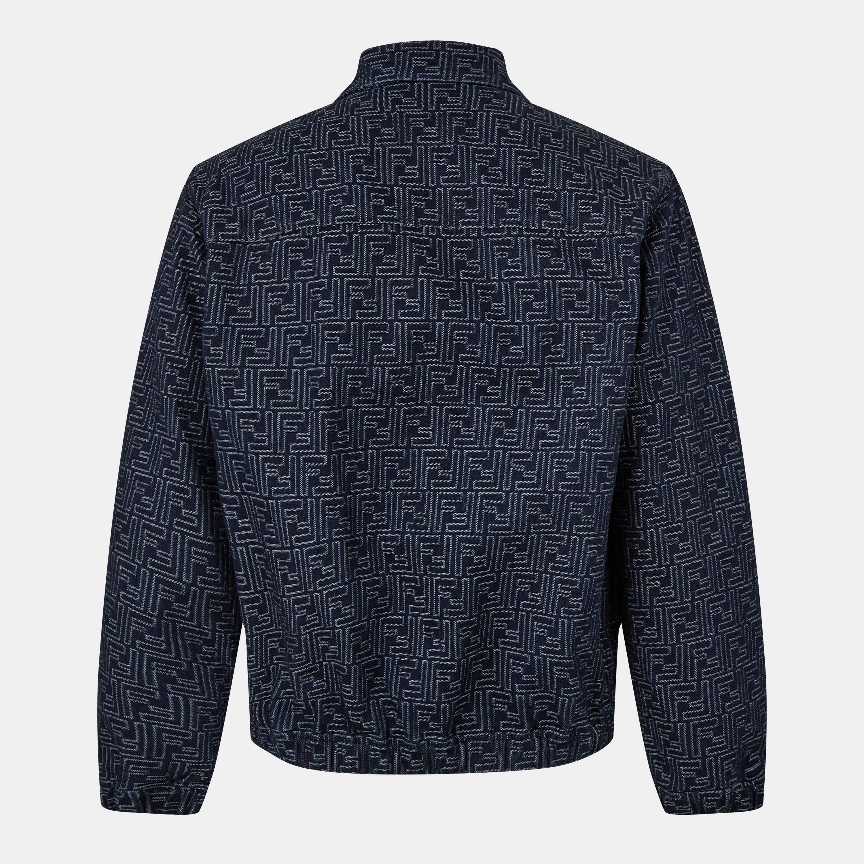 Indigo - Fendi - Men's Structured Bomber Jacket - 2