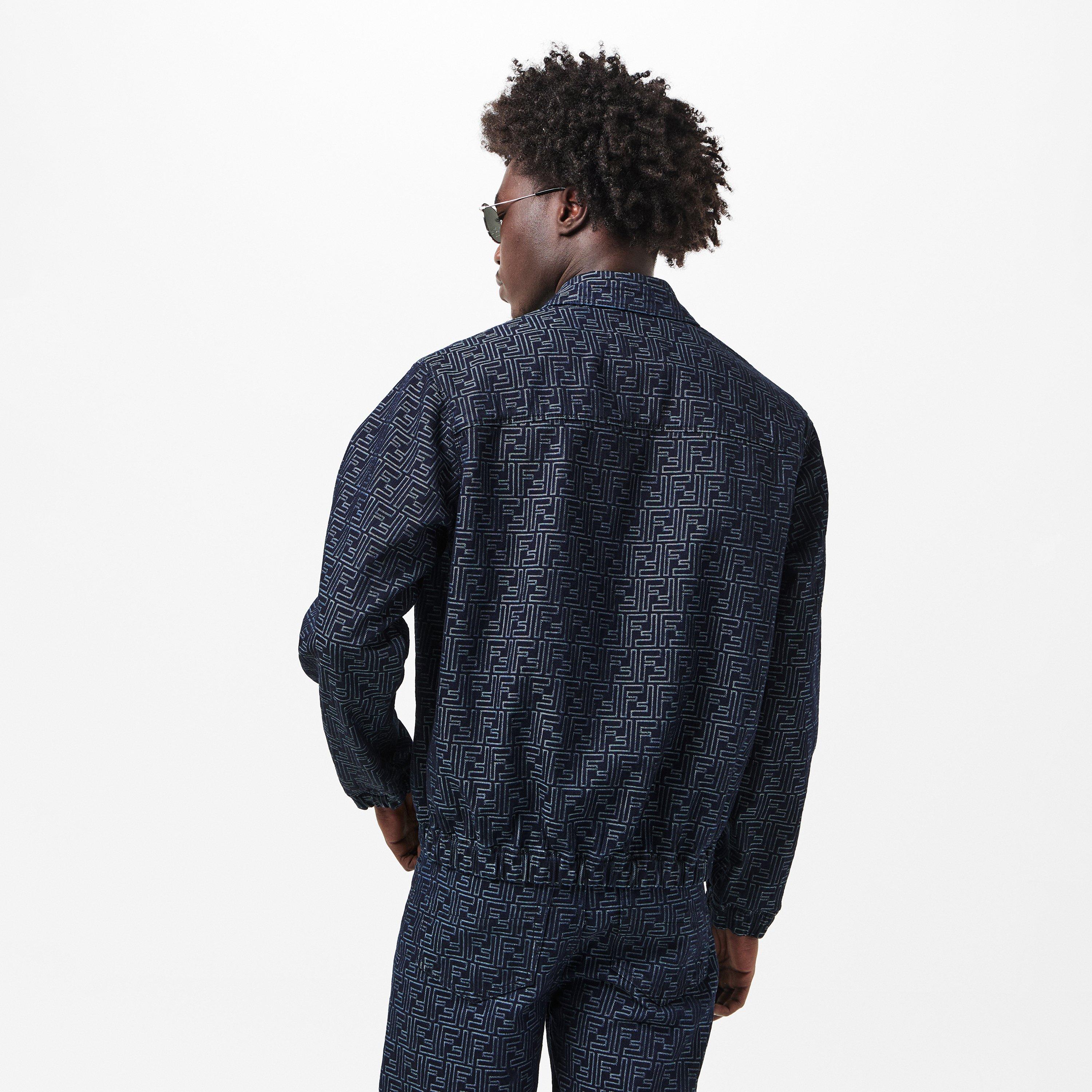 Indigo - Fendi - Men's Structured Bomber Jacket - 4