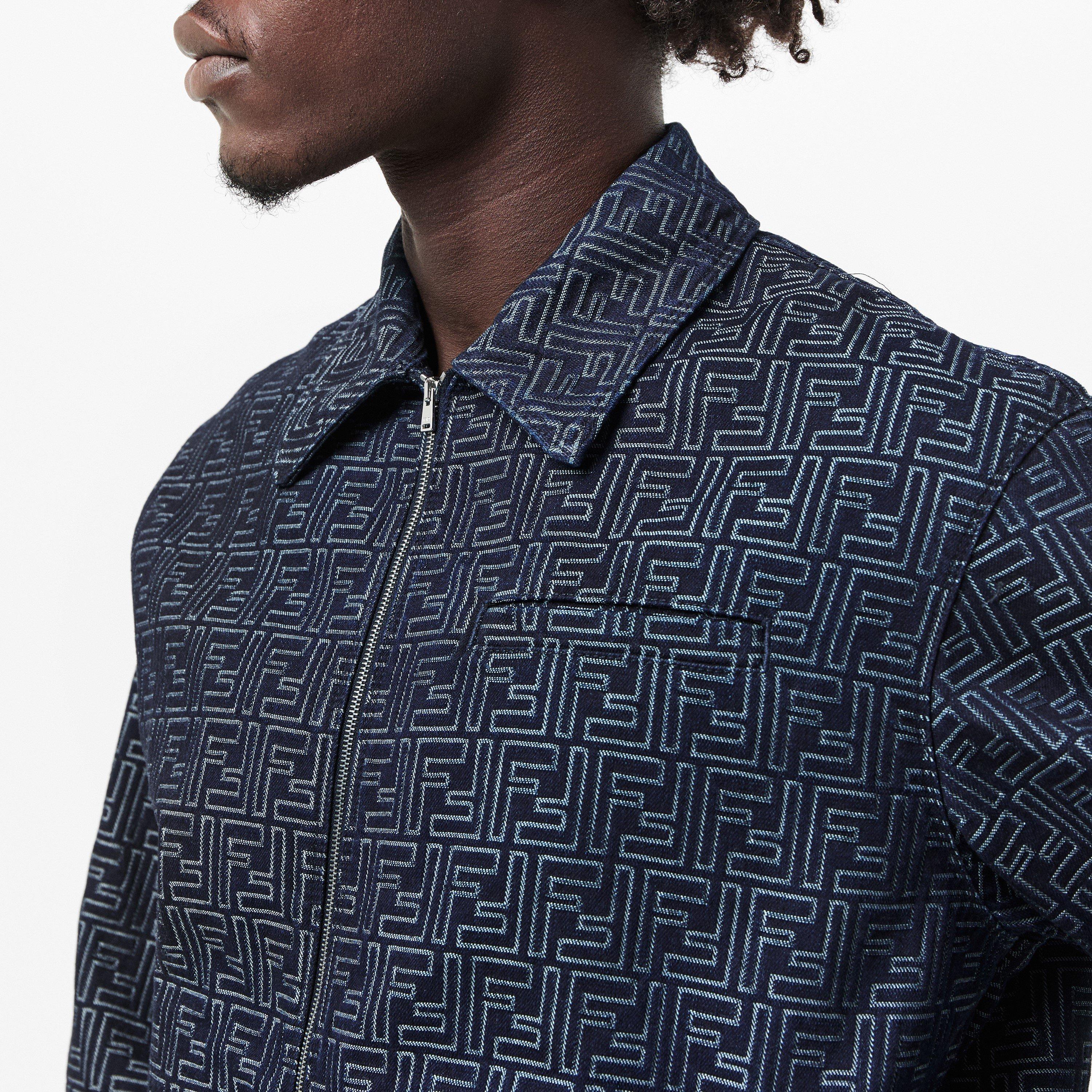 Indigo - Fendi - Men's Structured Bomber Jacket - 5