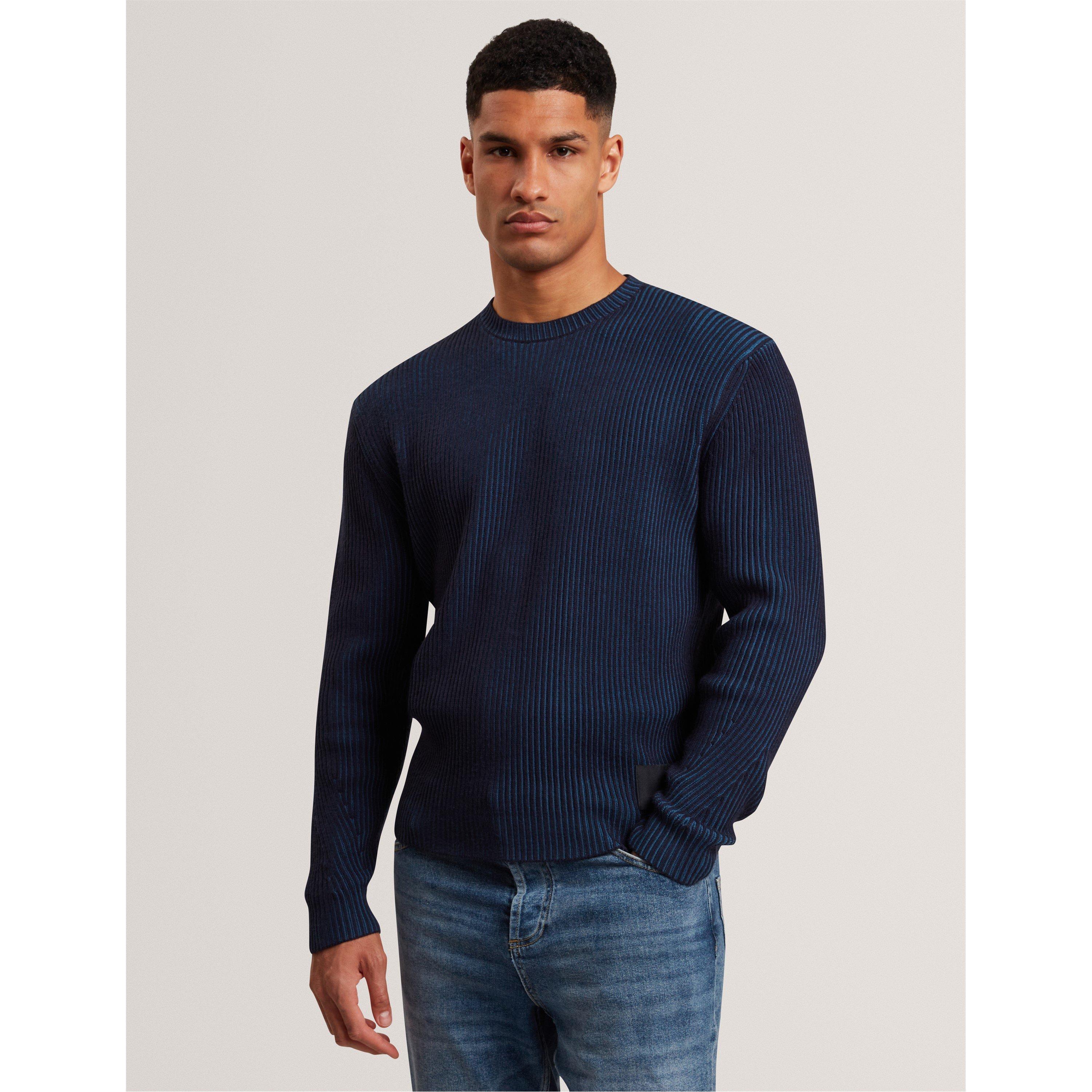 Navy - Ted Baker - Ted Textured Jumper Sn61 - 2