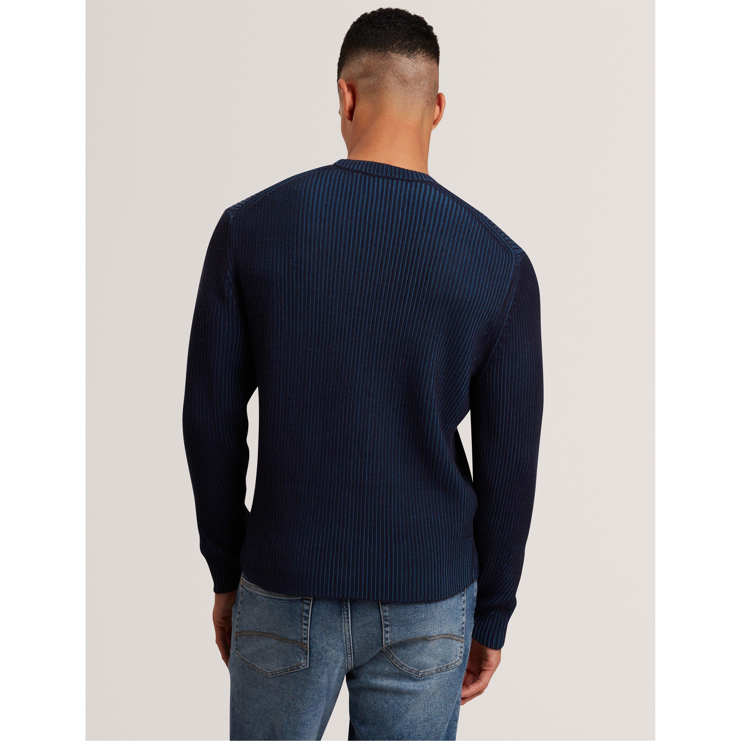 Navy - Ted Baker - Ted Textured Jumper Sn61 - 3