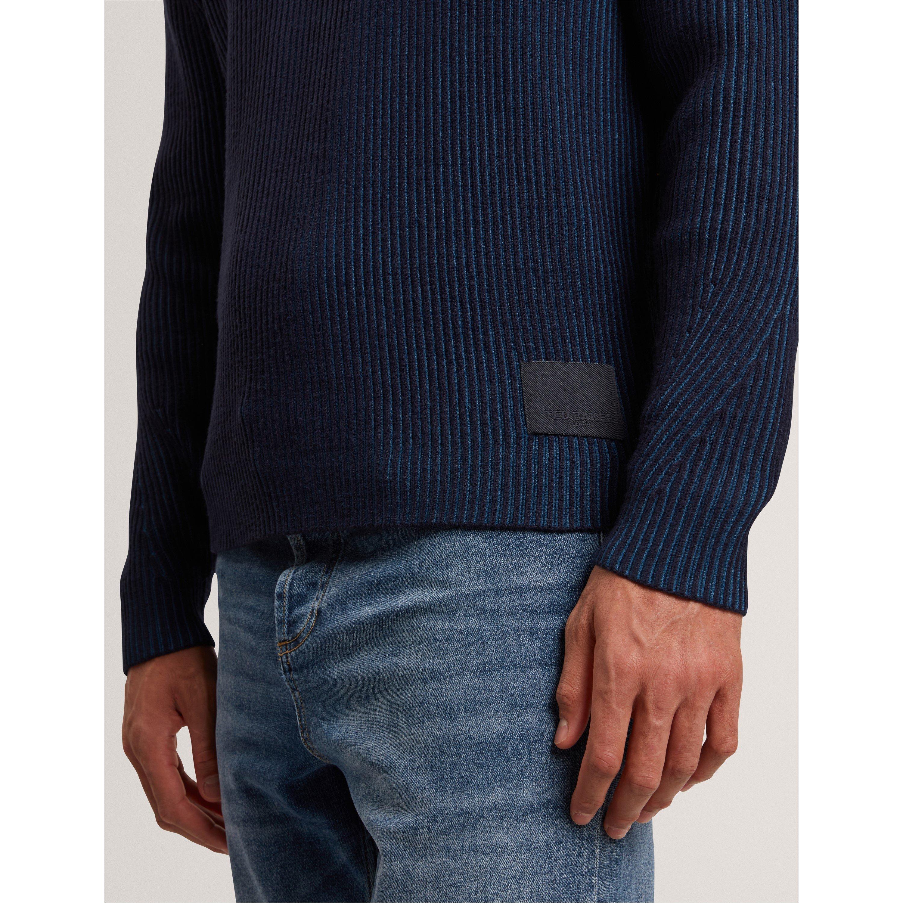 Navy - Ted Baker - Ted Textured Jumper Sn61 - 4
