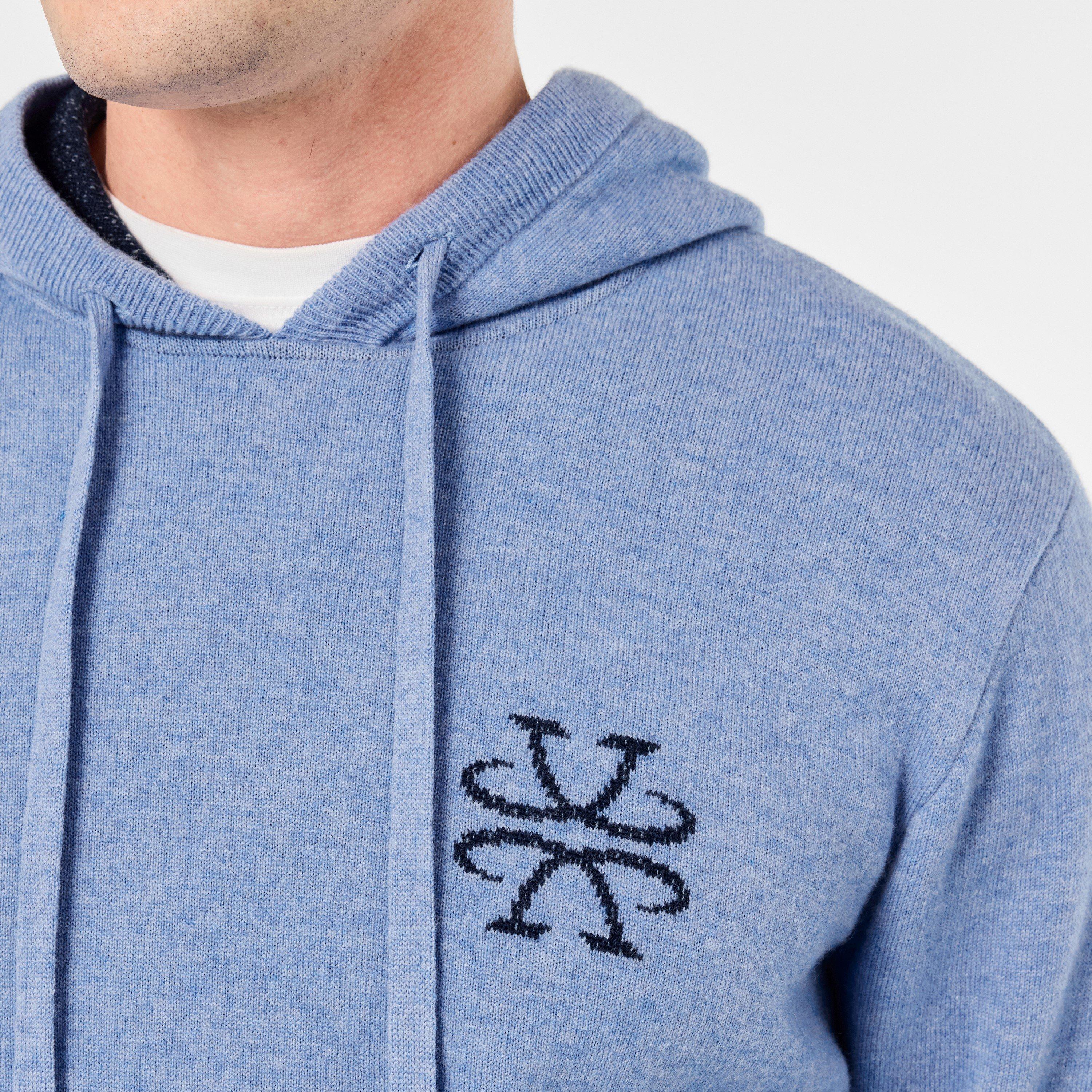 Azure - Jacob Cohen - Men's Knitted Hoodie - 5