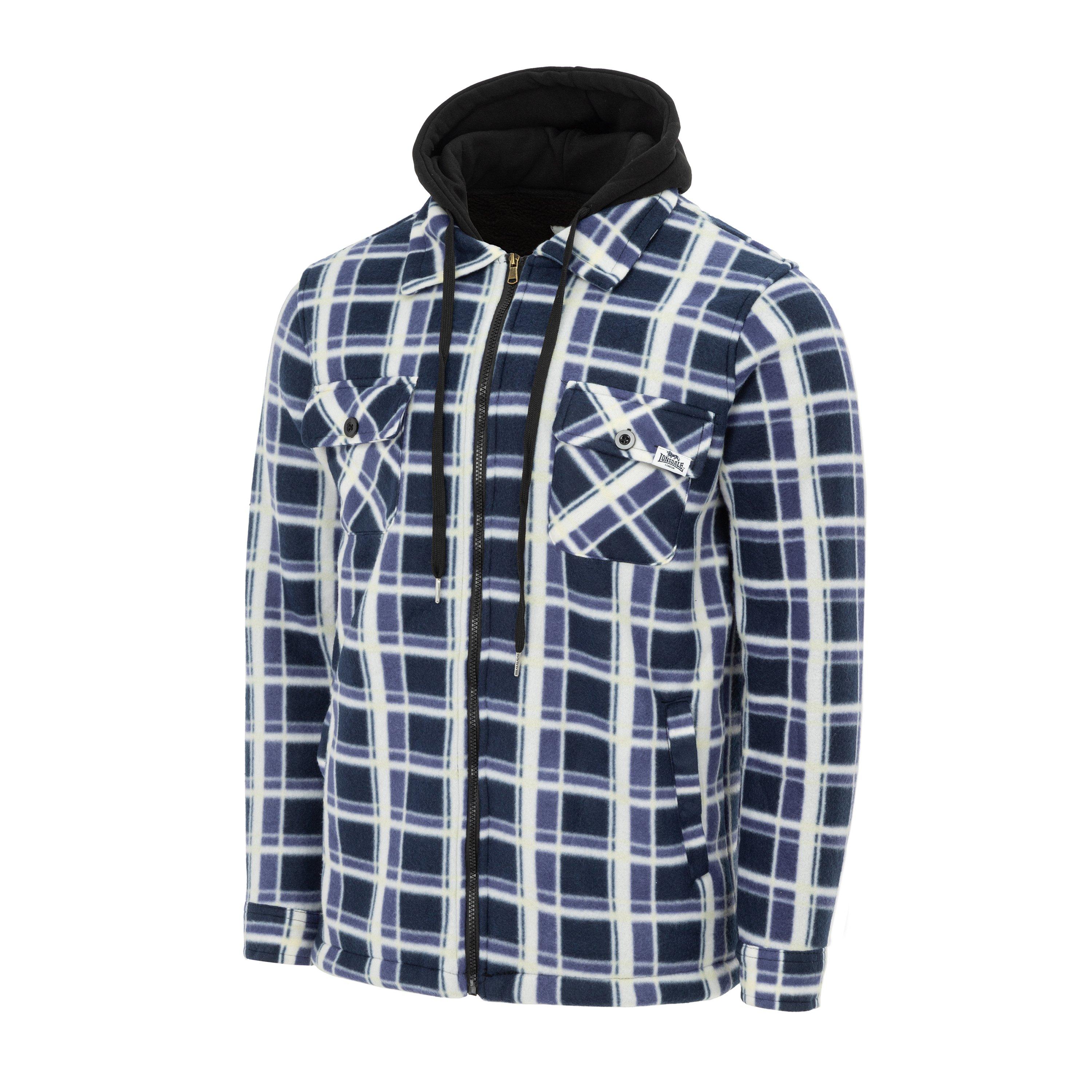 Morado - Lonsdale - Men's  Hooded Long Sleeve Sherpa Jacket - 3