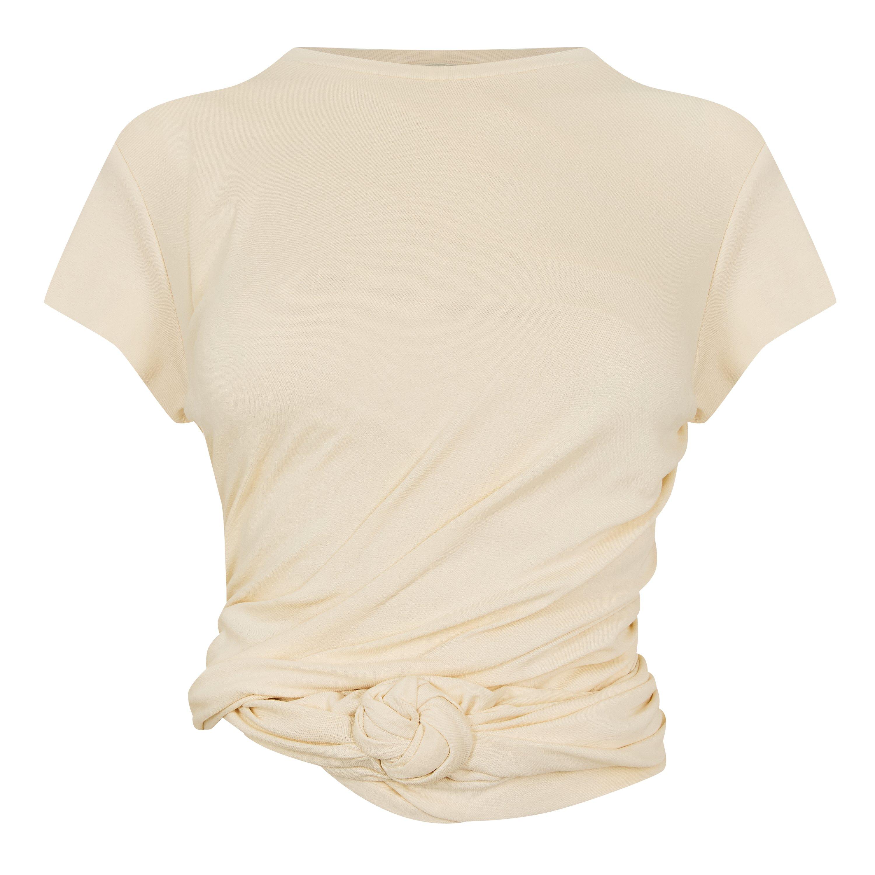 Cream - Magda Butrym - Women's T Shirt 01 Wrap Top - 1