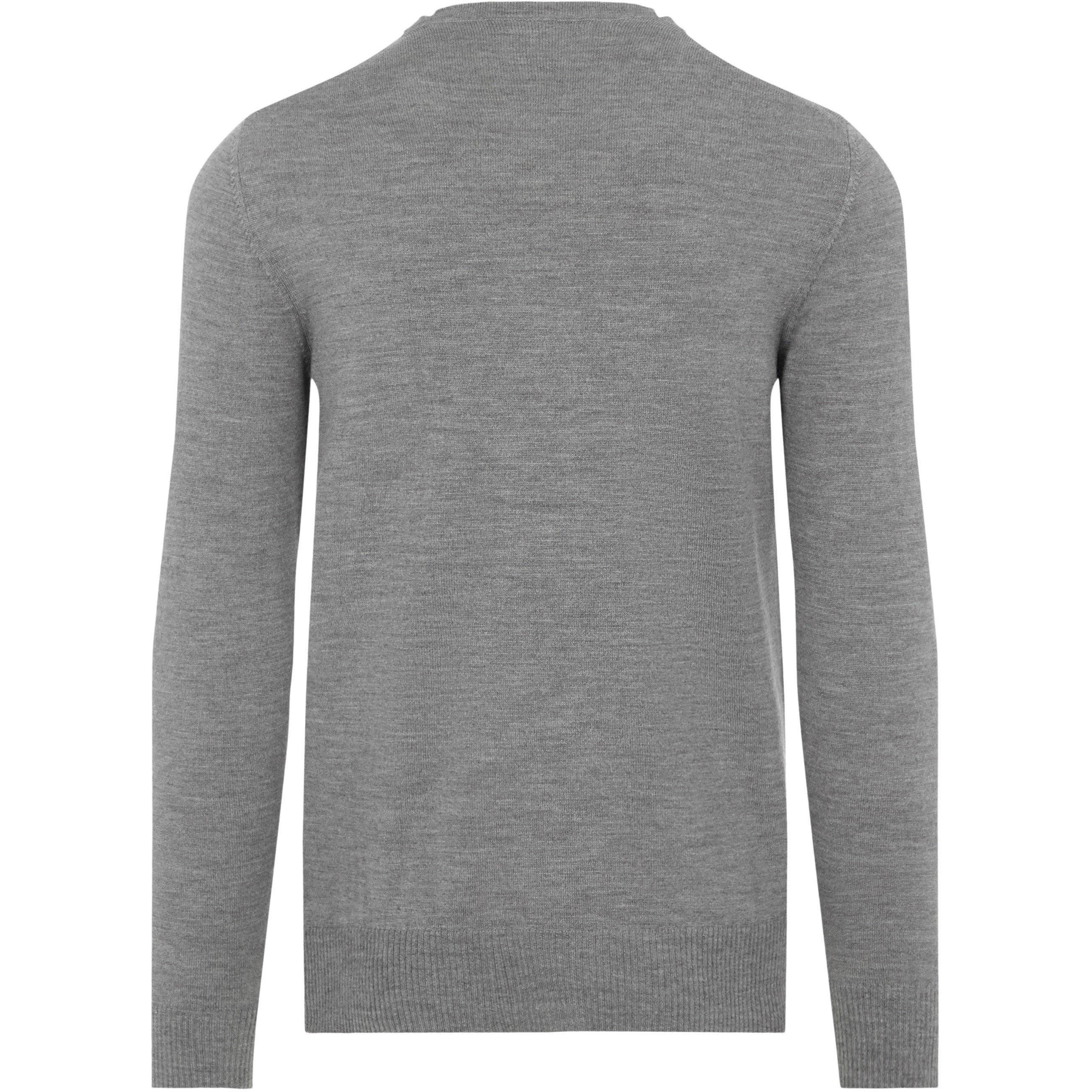 Grey Mel 9363 - J Lindeberg - Lyle Merino Sweater - 2
