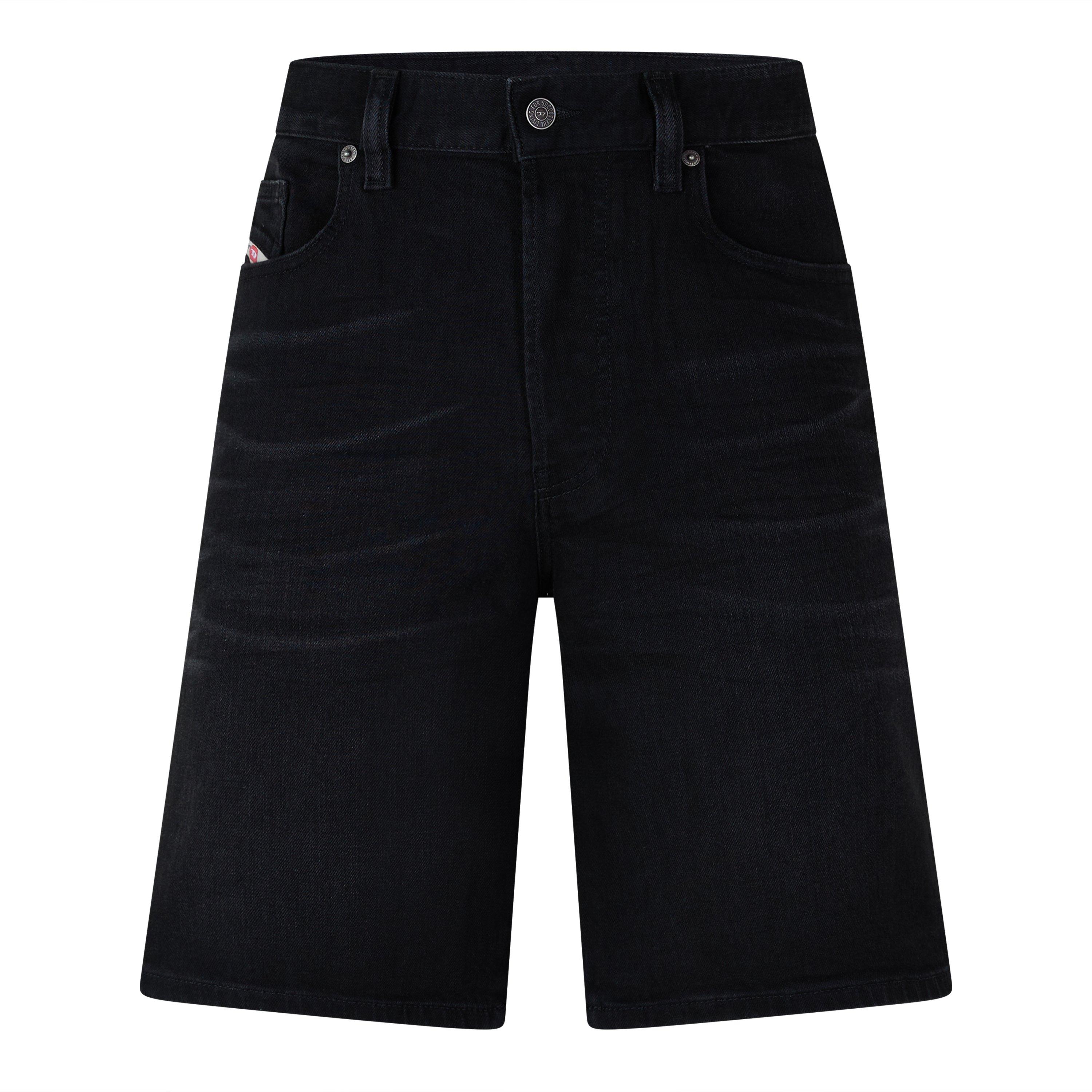 Diesel Men's Calzoncini Denim Shorts - Black/Grey De - 31W R