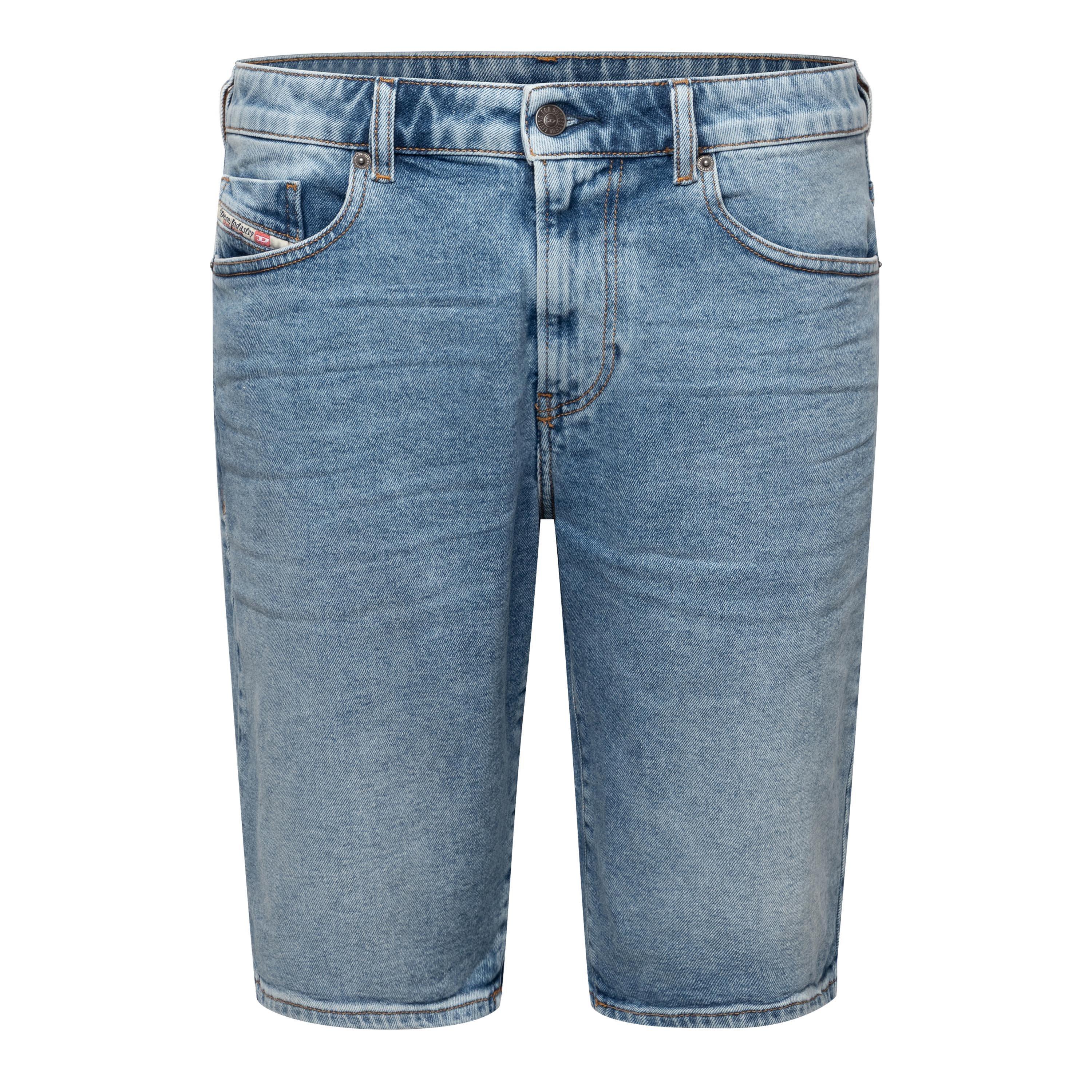 Blue Denim - Diesel - Men's Slim-Short Calzoncini Denim Shorts - 1