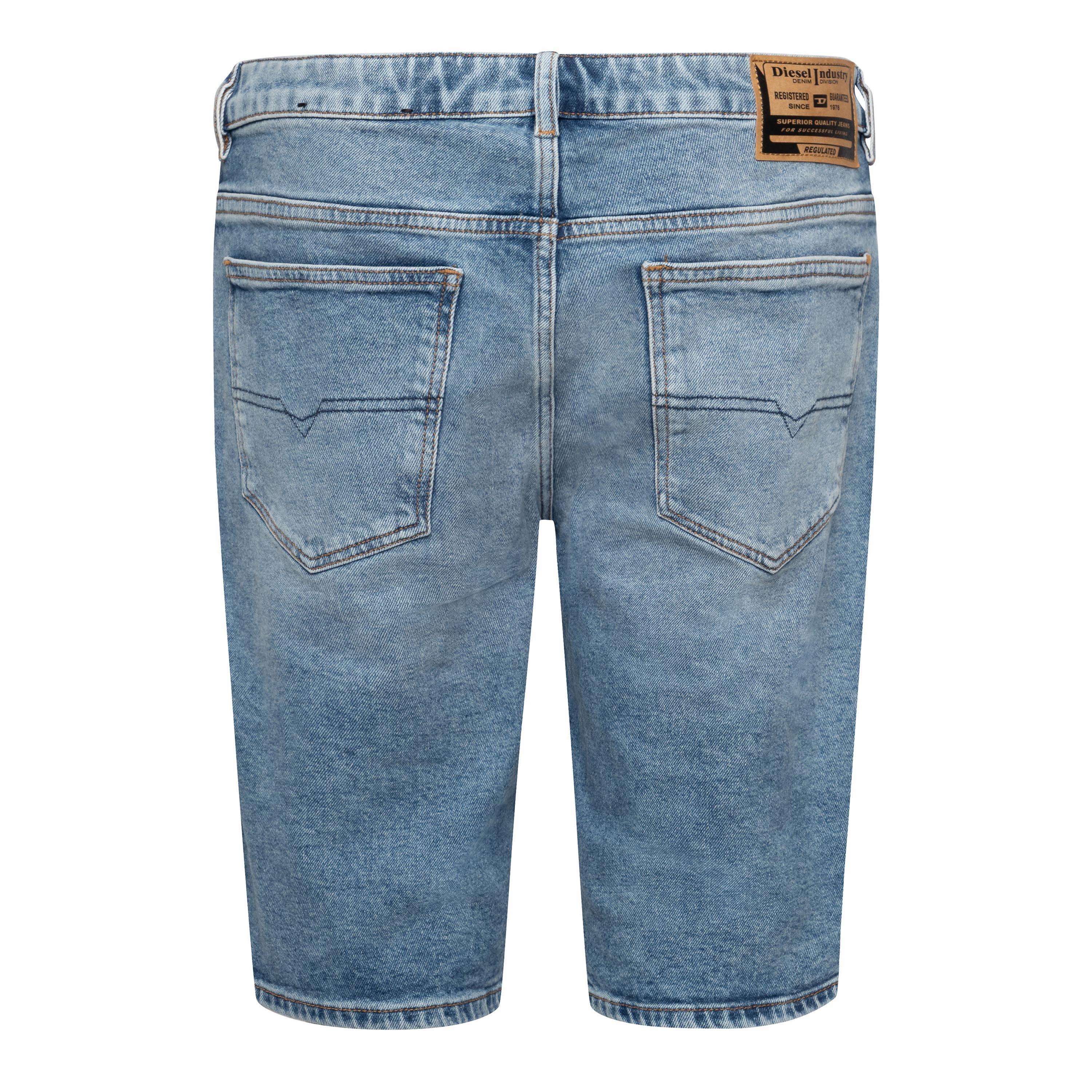 Blue Denim - Diesel - Men's Slim-Short Calzoncini Denim Shorts - 2
