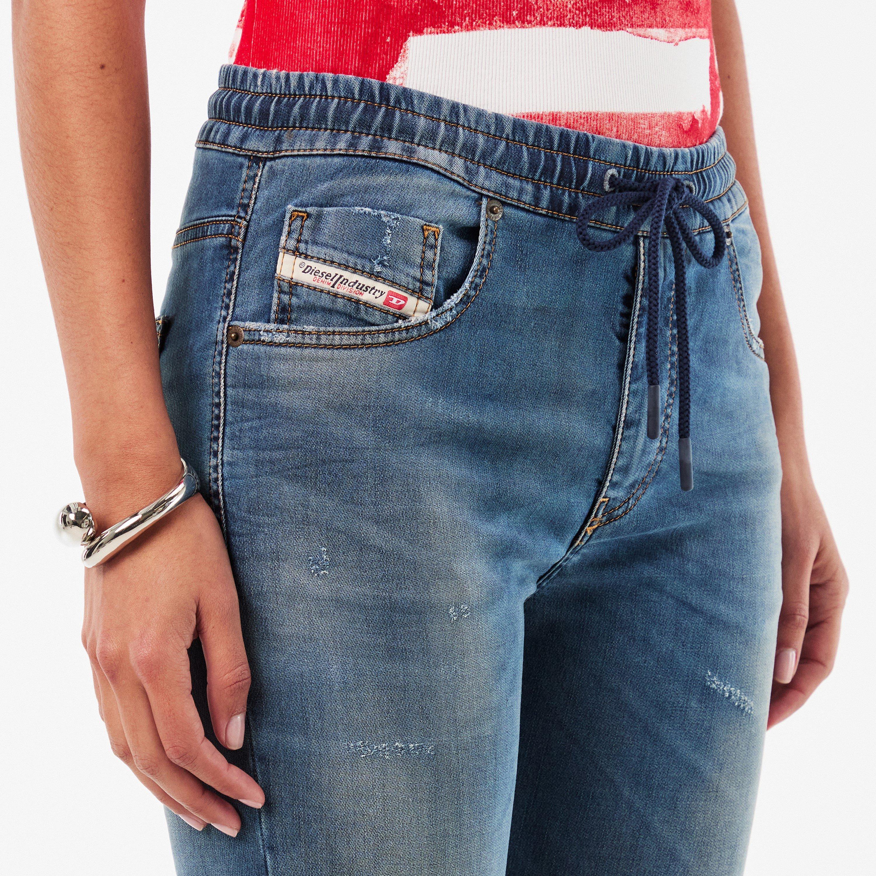 Blue Denim - Diesel - Women's Wide Leg Jeans - 5