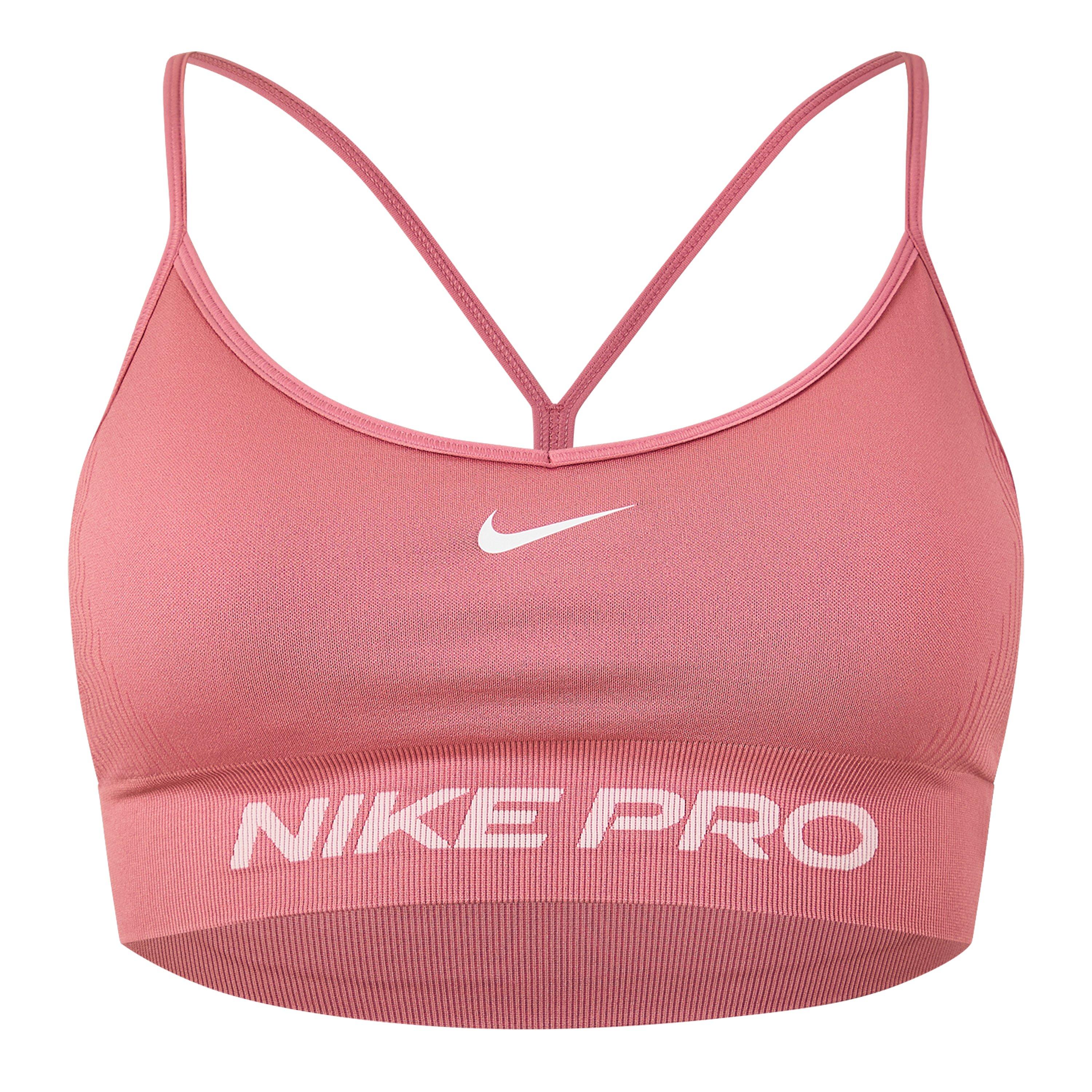 Nike Women's Medium Impact Non Wired Sports Bra - Peony - 8 (XS)
