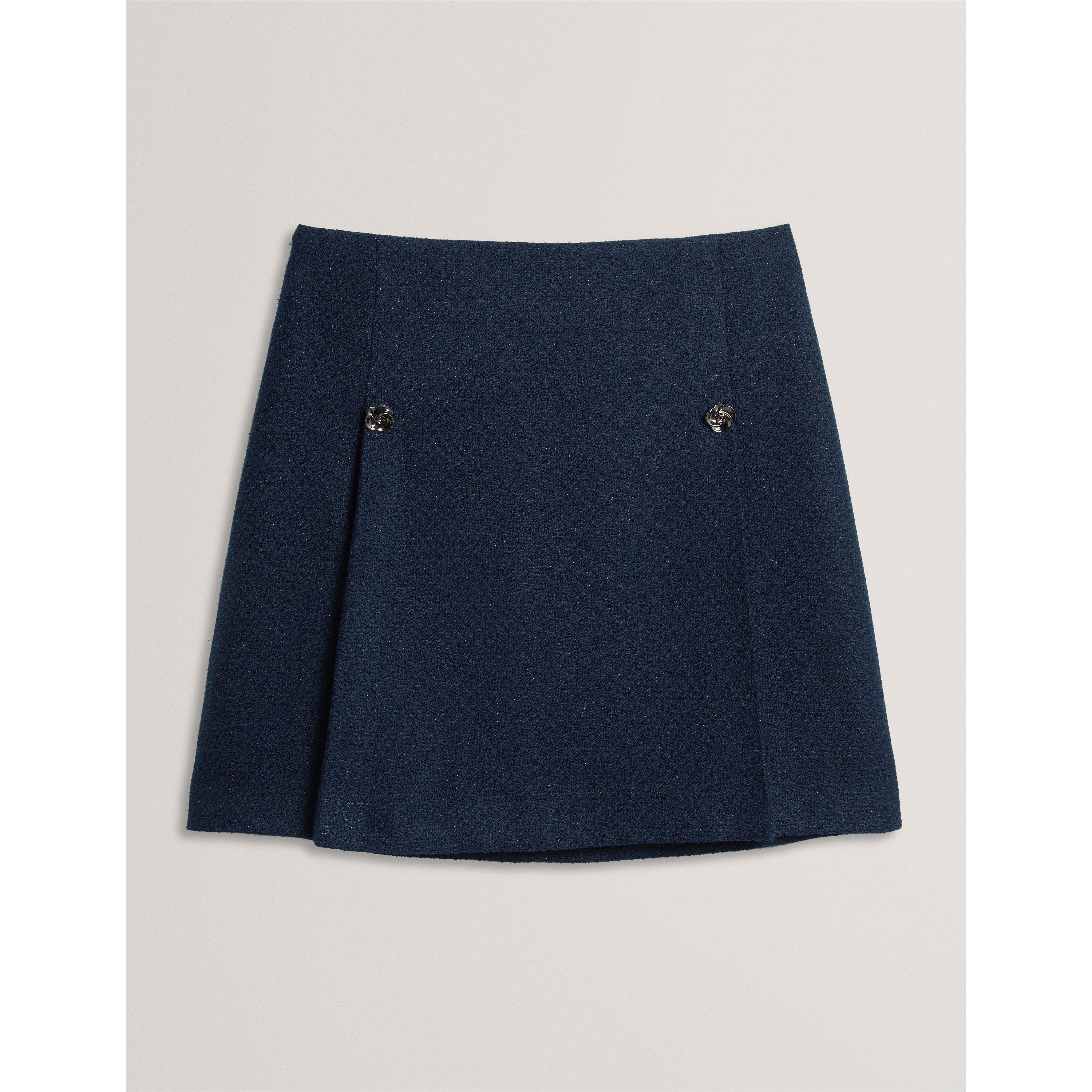 Ted Baker Women's Mini Skirt - Navy - 12 (M)