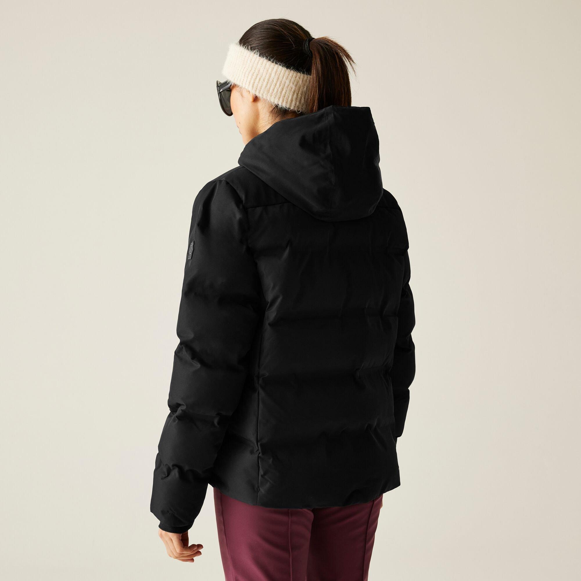 Black - Dare 2b - Women's Entrusted Quilted Hooded Insulated Waterproof Jacket - 2