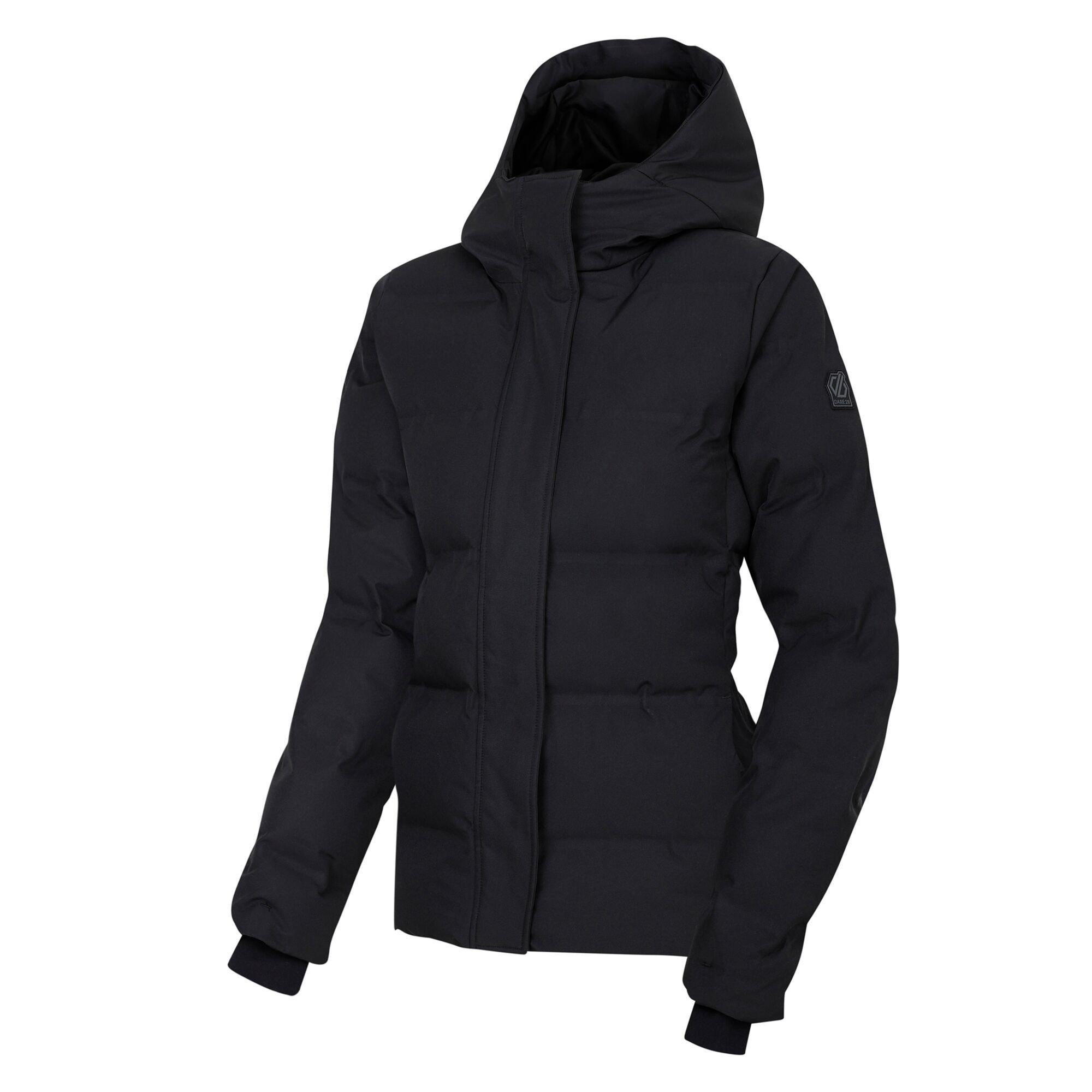 Black - Dare 2b - Women's Entrusted Quilted Hooded Insulated Waterproof Jacket - 11