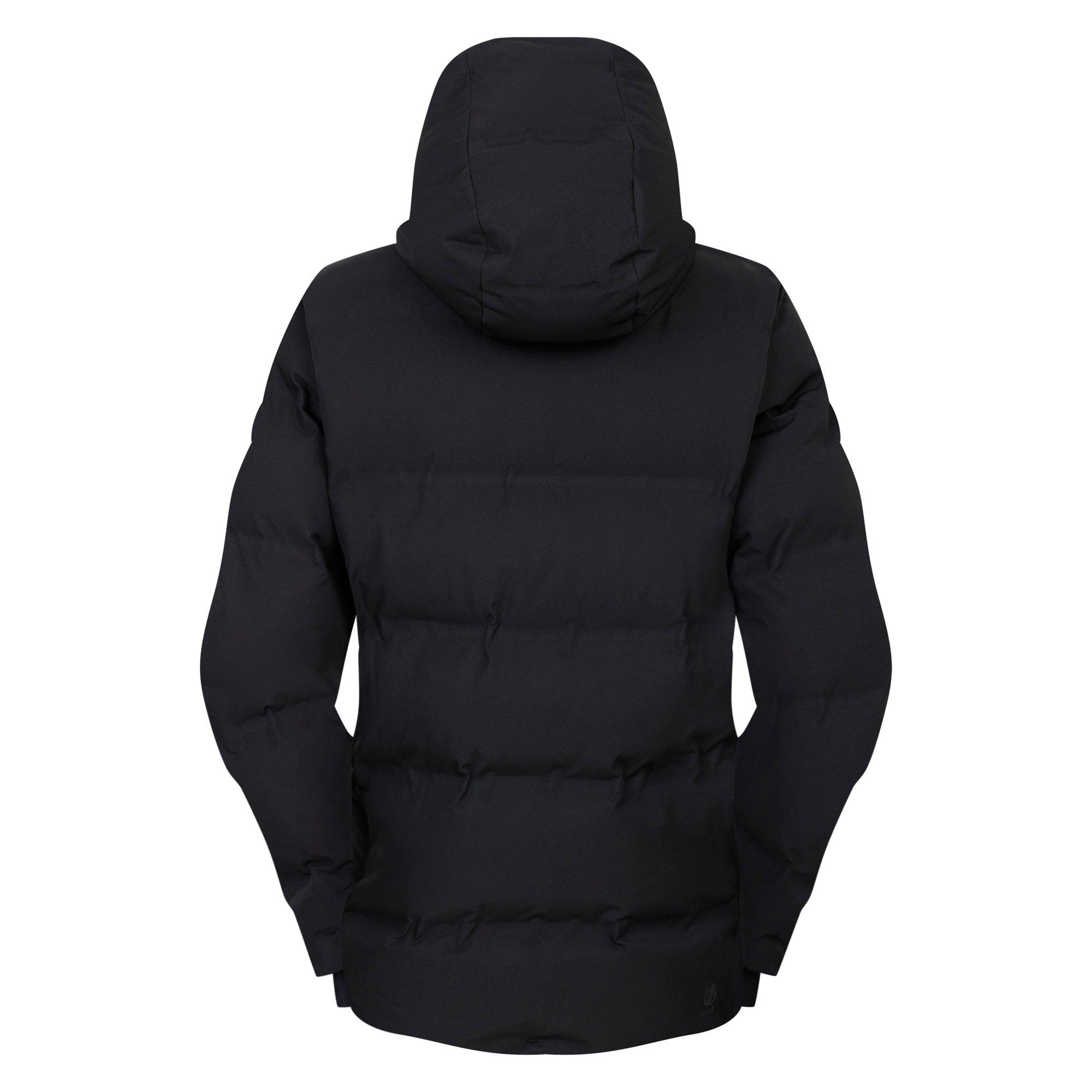 Black - Dare 2b - Women's Entrusted Quilted Hooded Insulated Waterproof Jacket - 12