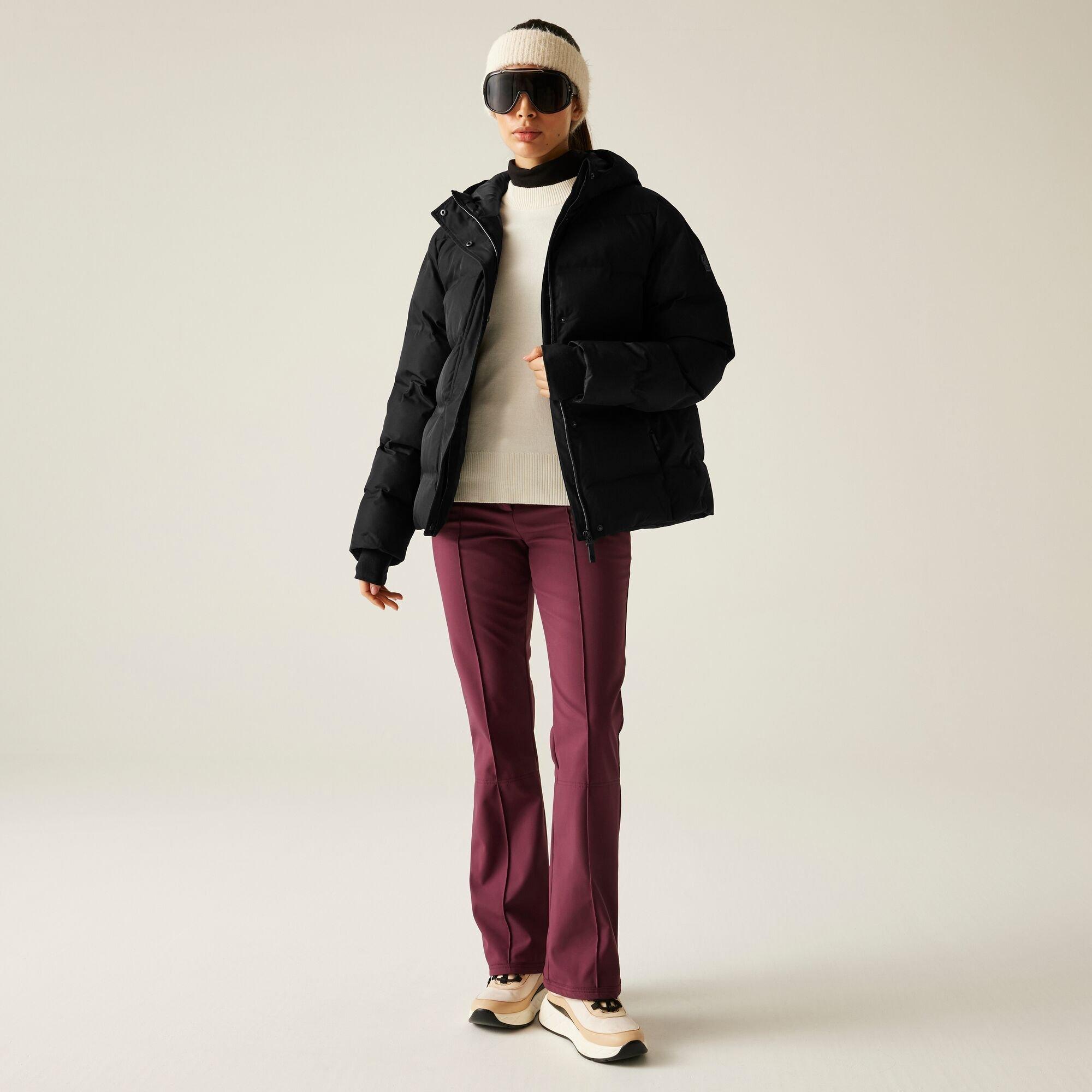 Black - Dare 2b - Women's Entrusted Quilted Hooded Insulated Waterproof Jacket - 3