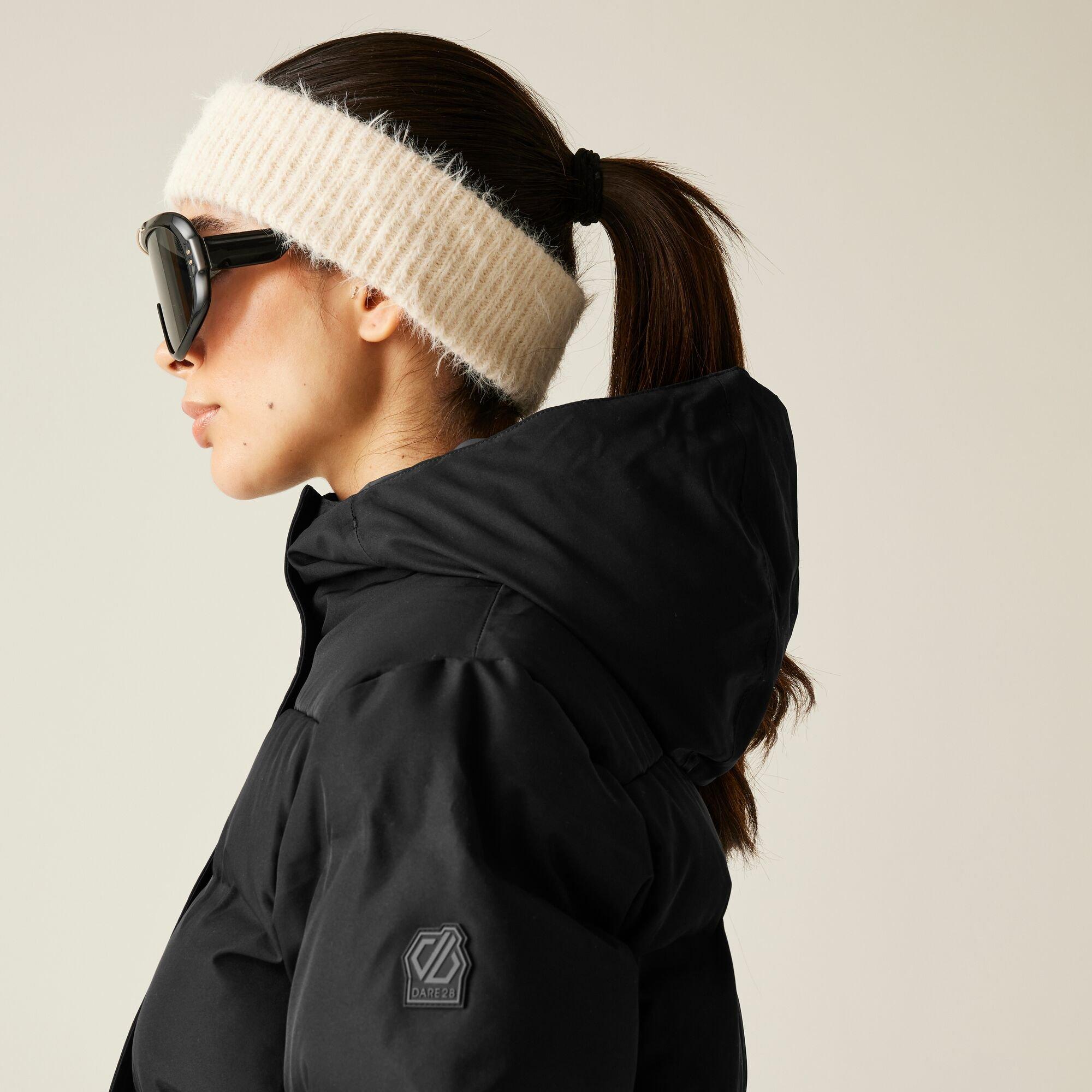 Black - Dare 2b - Women's Entrusted Quilted Hooded Insulated Waterproof Jacket - 8