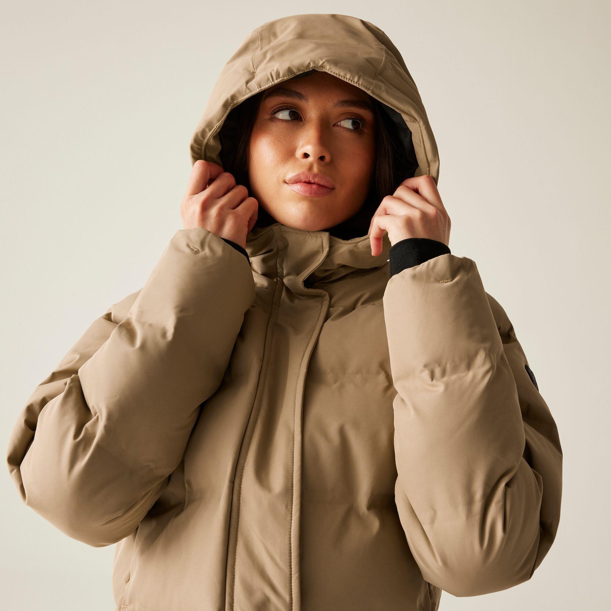 Cashmere - Dare 2b - Women's Entrusted Quilted Hooded Insulated Waterproof Jacket - 8
