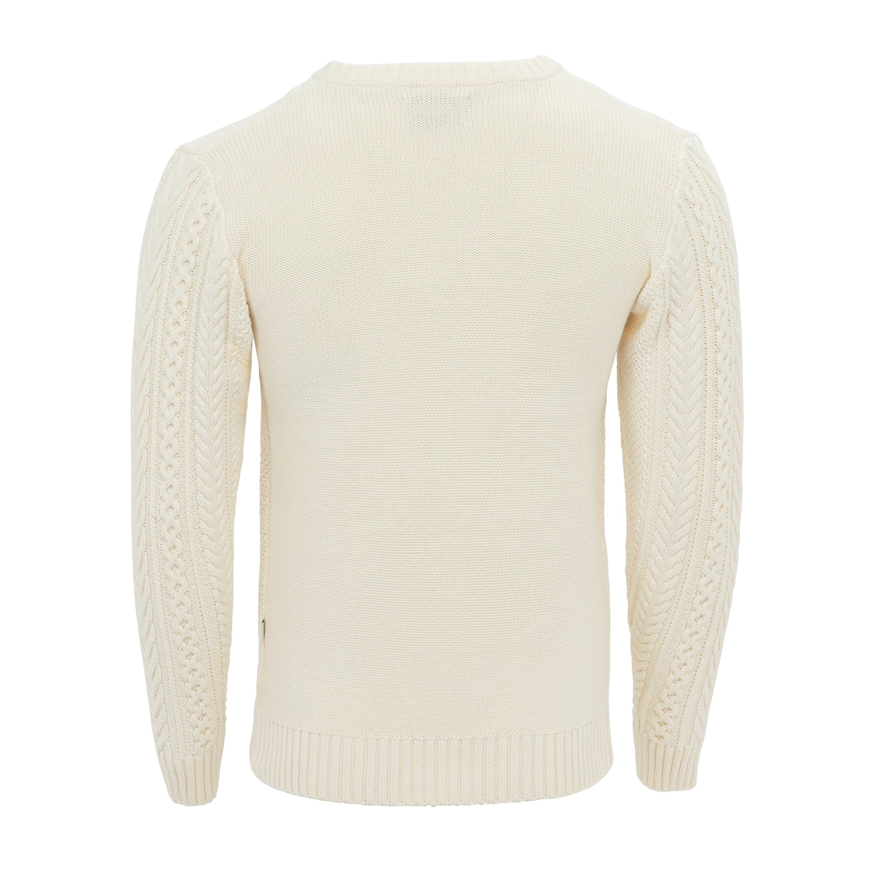 Ecru - Firetrap - Mens Cable Knit Jumper - 2