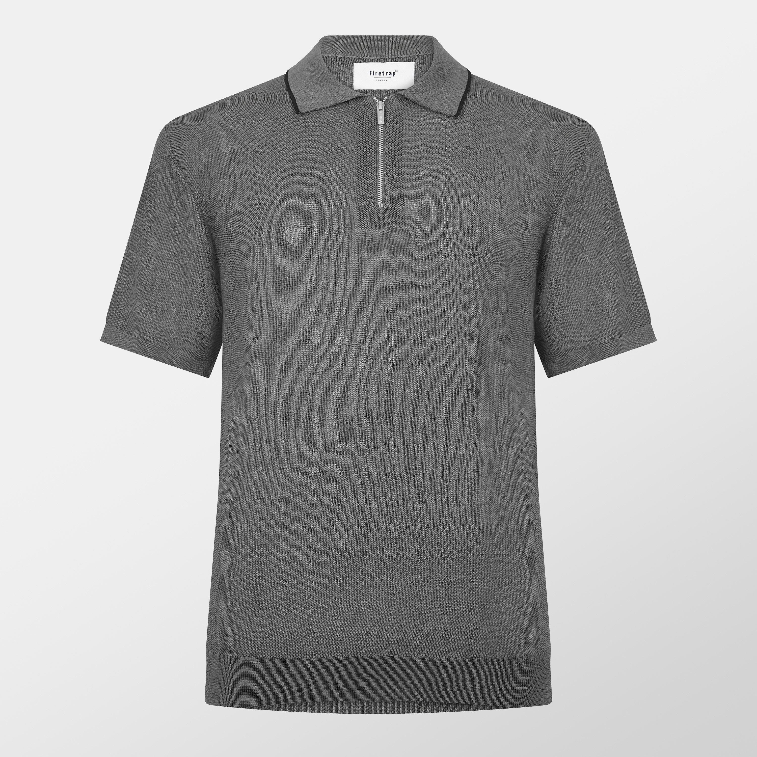 Firetrap Men's Knitted Polo - Green - S