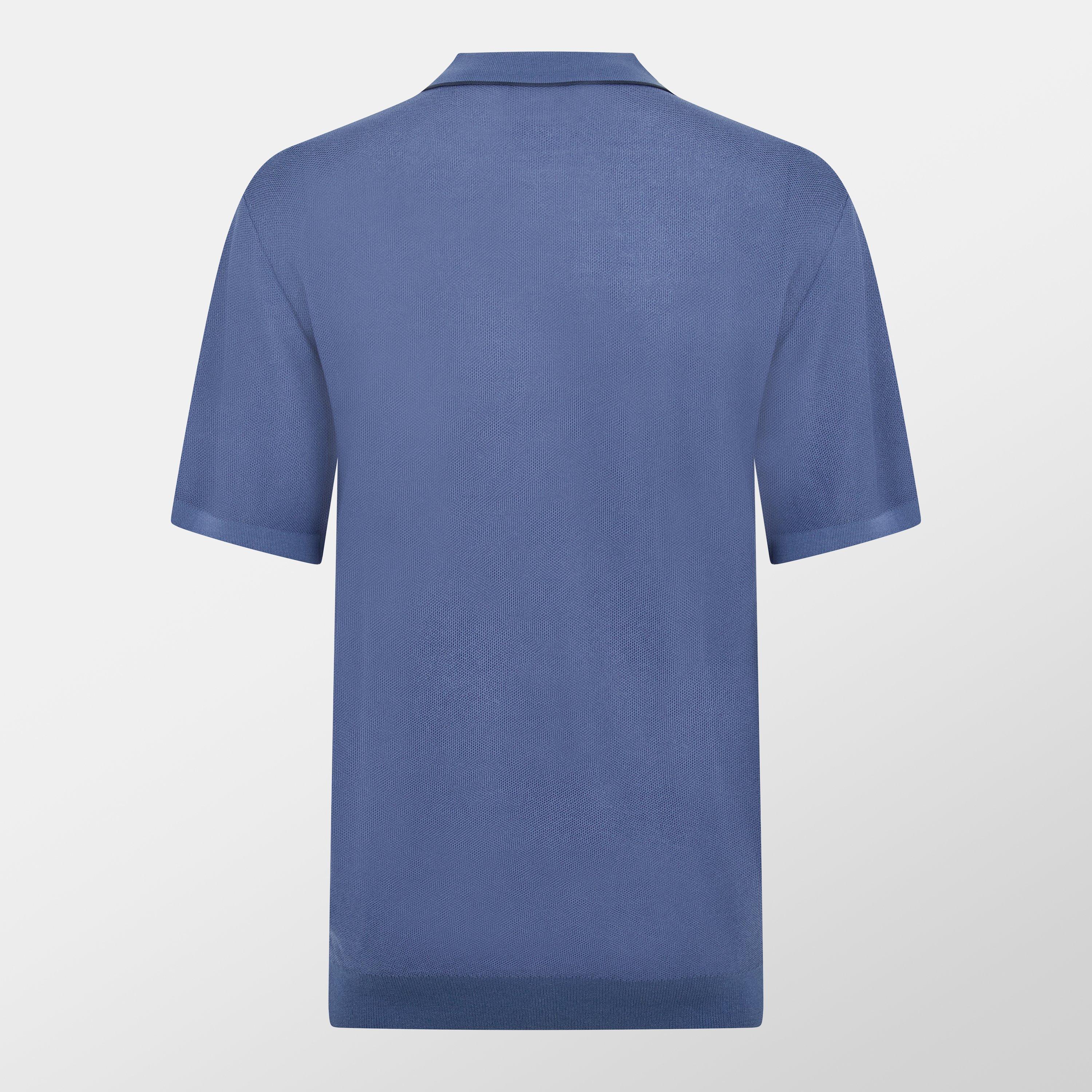 Air force blue - Firetrap - Mens Knitted Polo - 2
