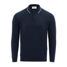 Firetrap Mens Long Sleeve Polo Jumper