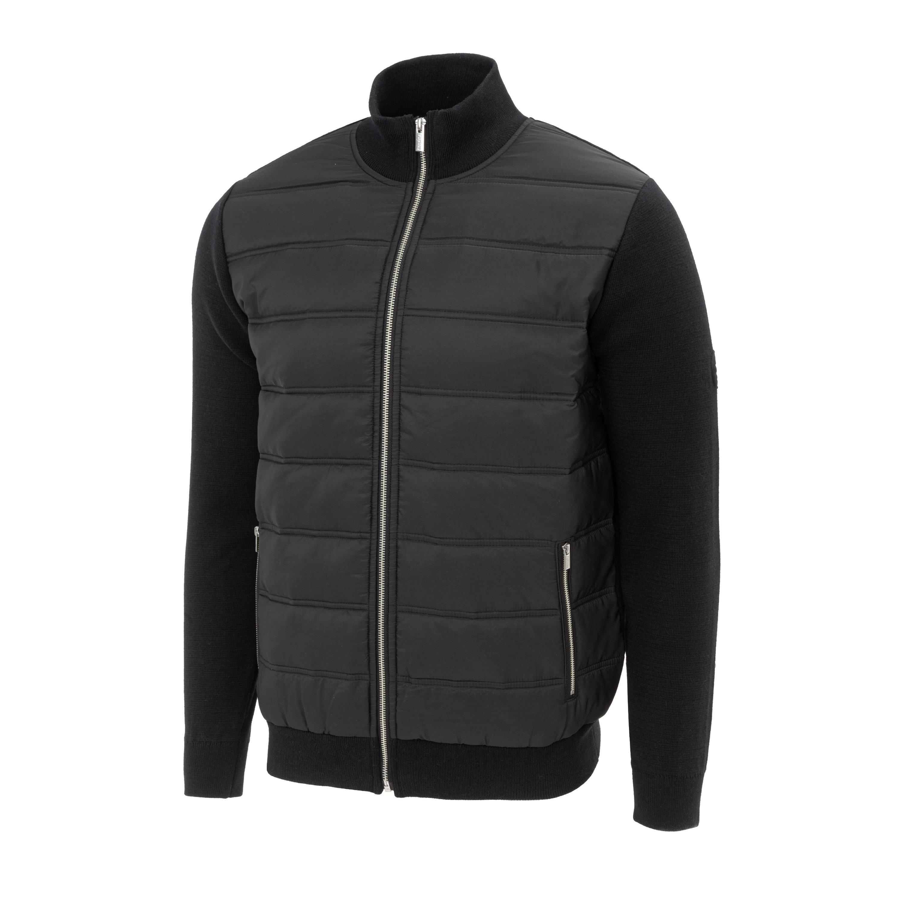 Schwarz - Firetrap - Men Hybrid Jacket - 3