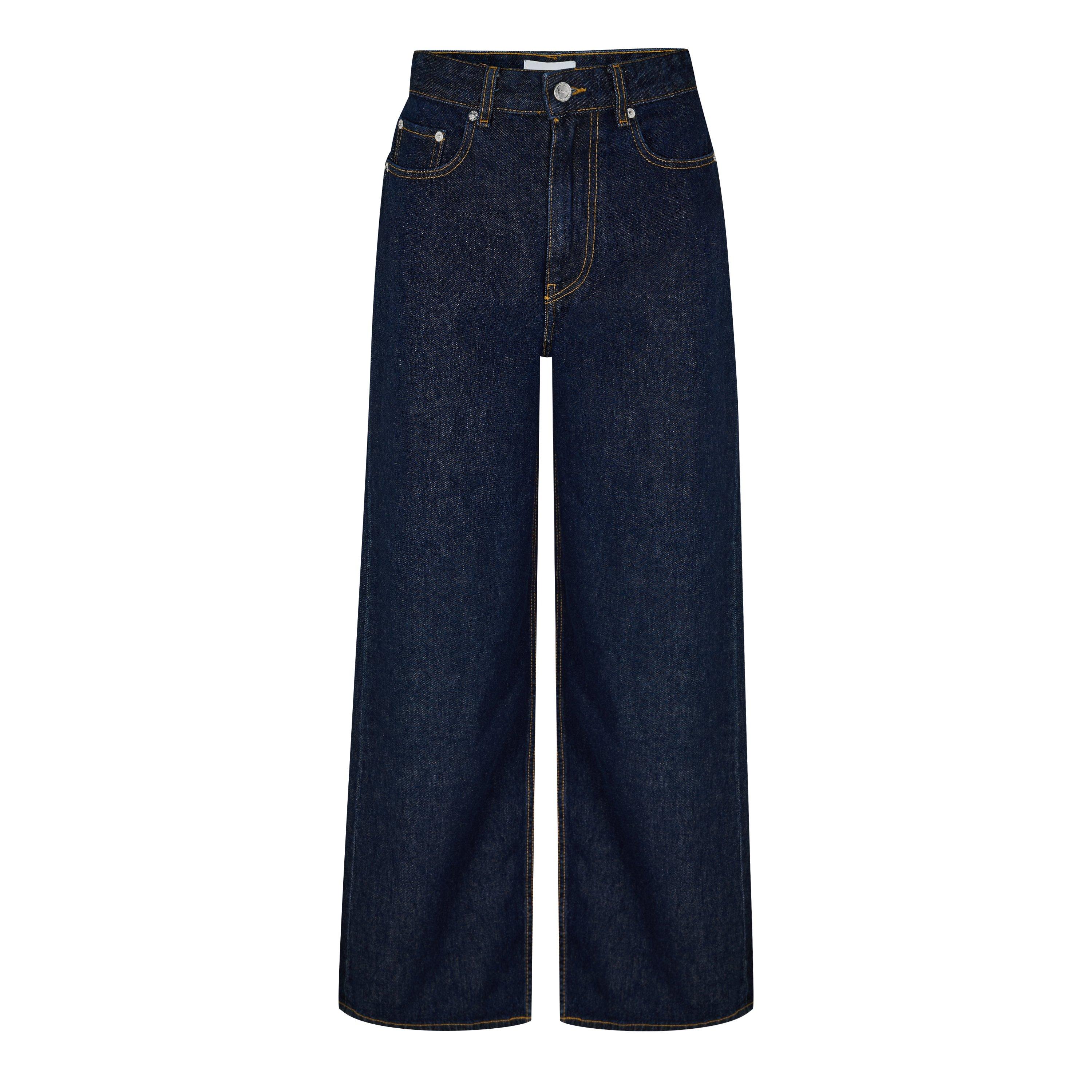 Ganni Women's Wide Leg Jeans - Rinse - Size 28 L33