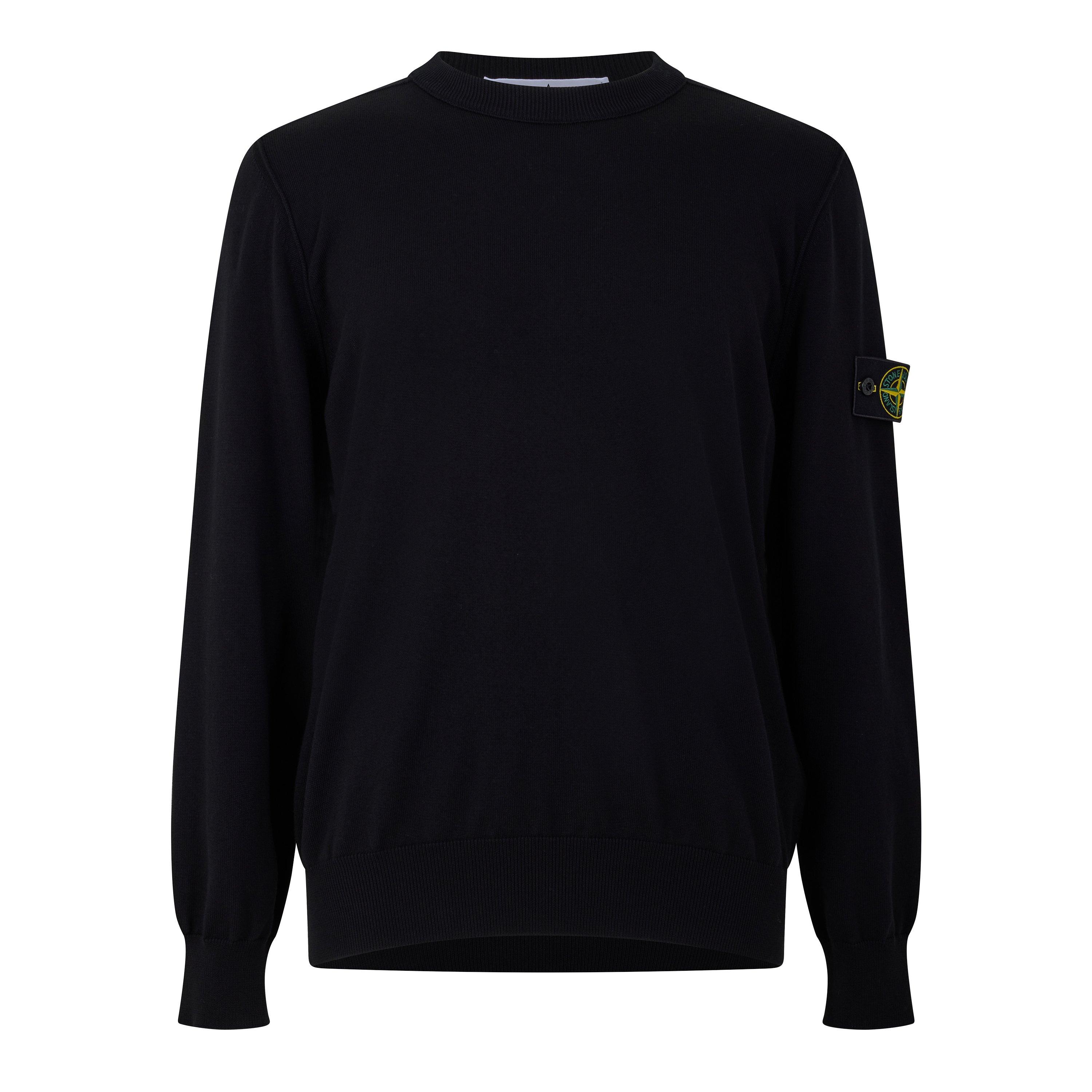 Black V0029 - Stone Island - Stone Crw Knit Sn71 - 1