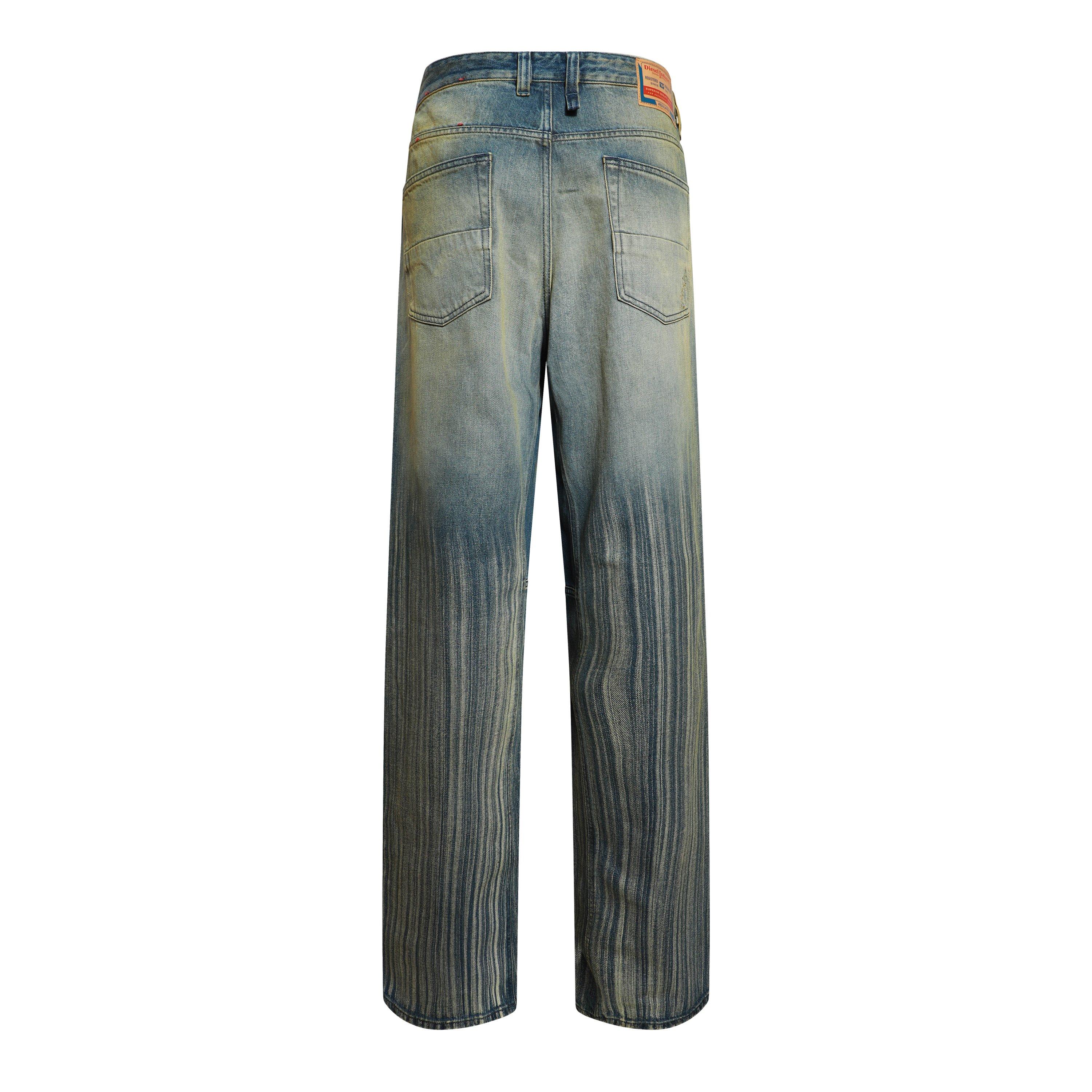 Blue Denim - Diesel - Men's 2001 D-Macro-U Wide Leg Jeans - 2