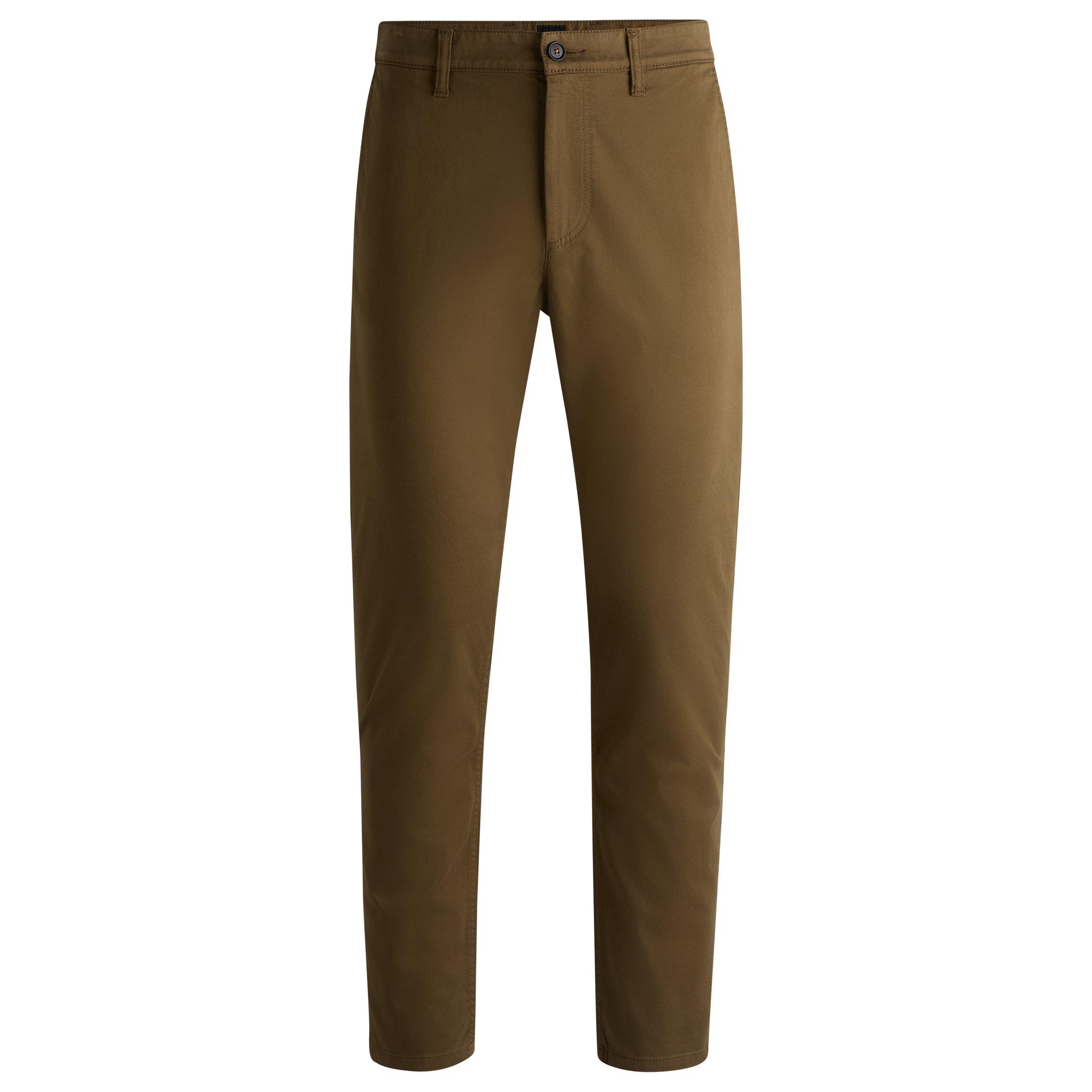 Open Green - Boss - Men's Tapered Fit Chinos - 7
