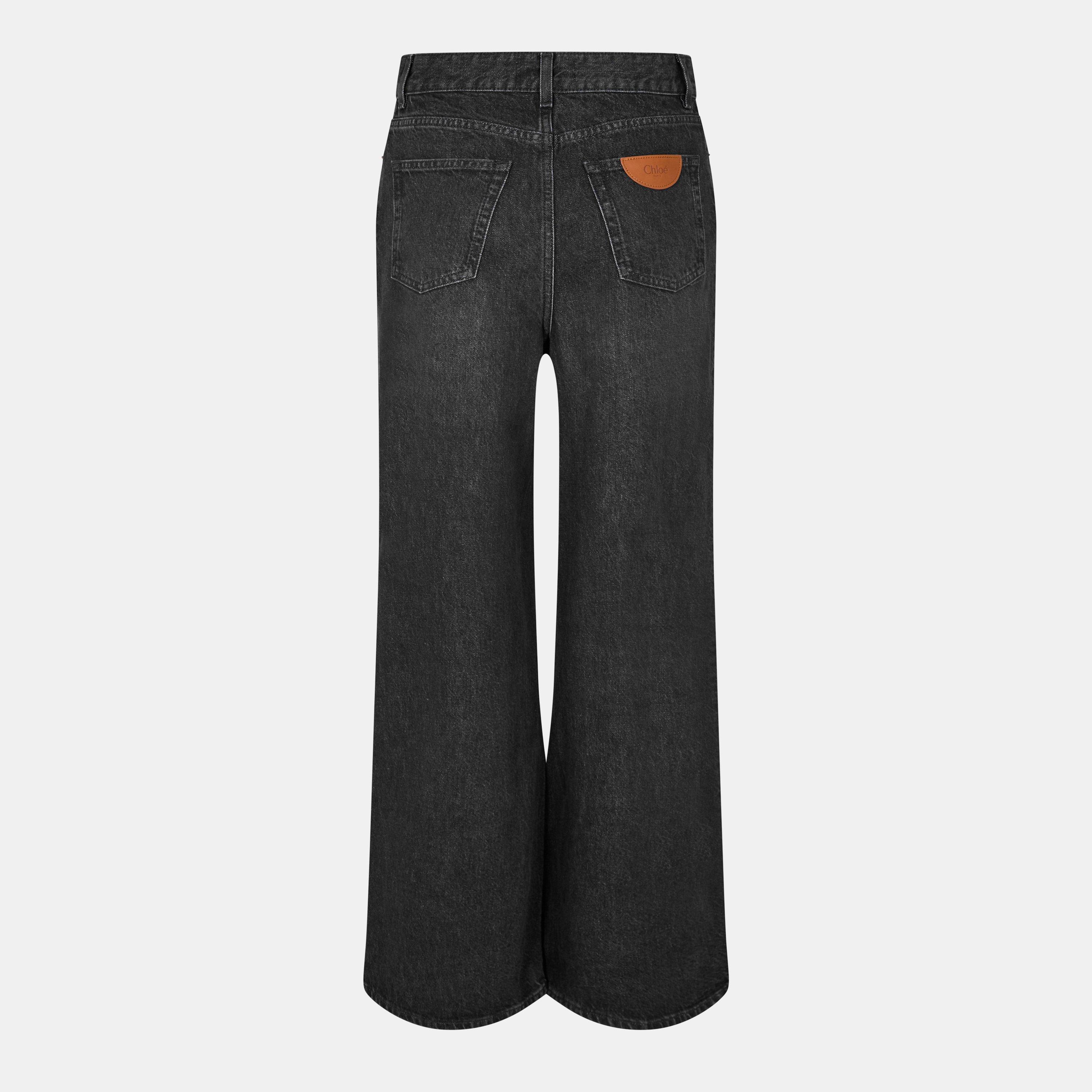 Onyx Black - Chloe - Women's Flared Jeans, Flared Style - 2