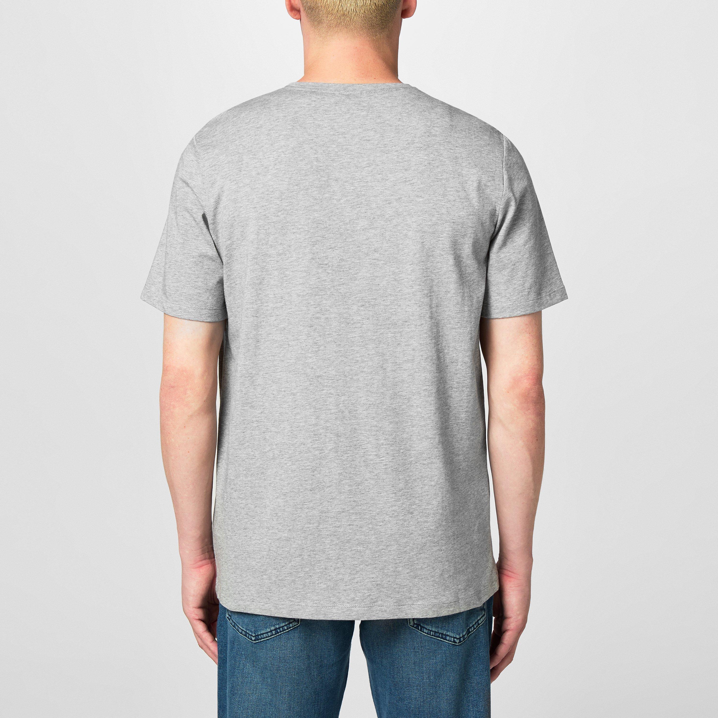 Medium Grey 033 - Boss - Mens BOSS Bodywear Mix & Match Premium Cotton T-Shirt with Logo Detail - 4