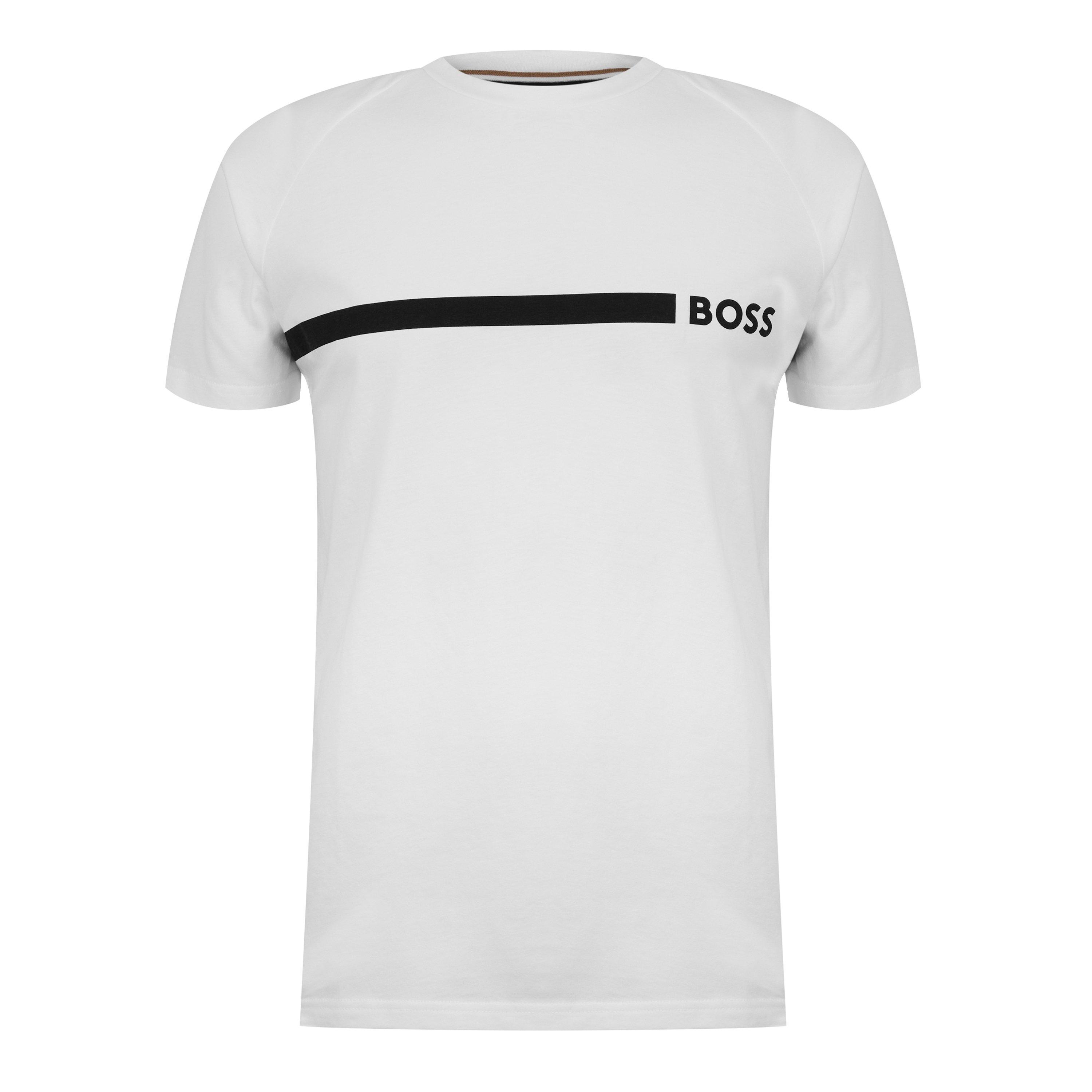 White 100 - Boss - Men's HBW Logo Slim T-Shirt, Printed T-Shirt - 6