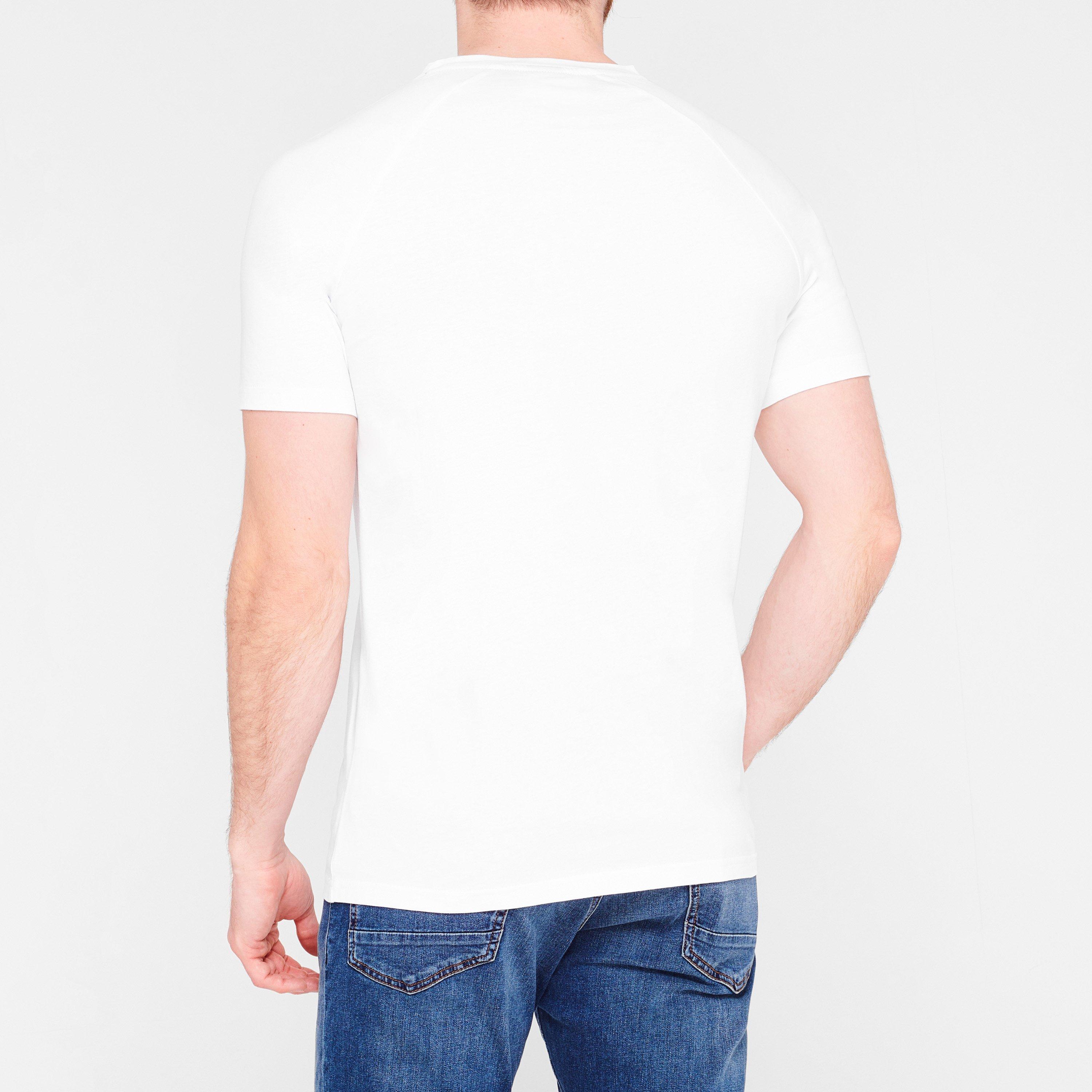White 100 - Boss - Men's HBW Logo Slim T-Shirt, Printed T-Shirt - 4