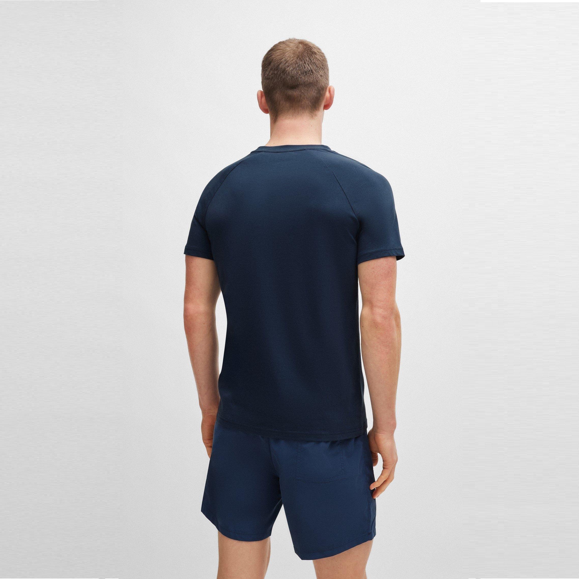 Navy 413 - Boss - Men's HBW Logo Slim T-Shirt, Printed T-Shirt - 2