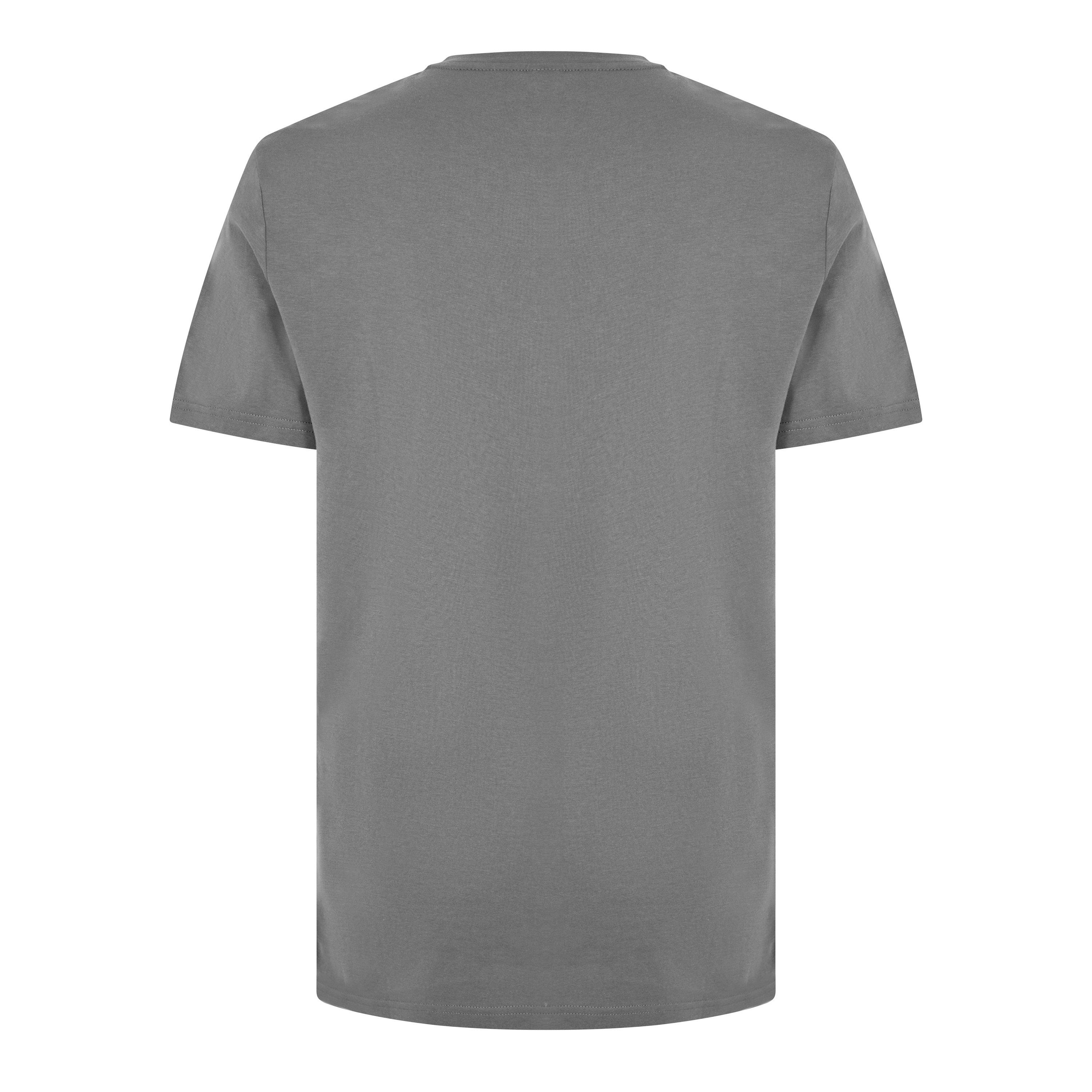 Grey/Blk 010 - Boss - Mens BOSS Bodywear Short Sleeve T-Shirt with Logo Print Detail - 8