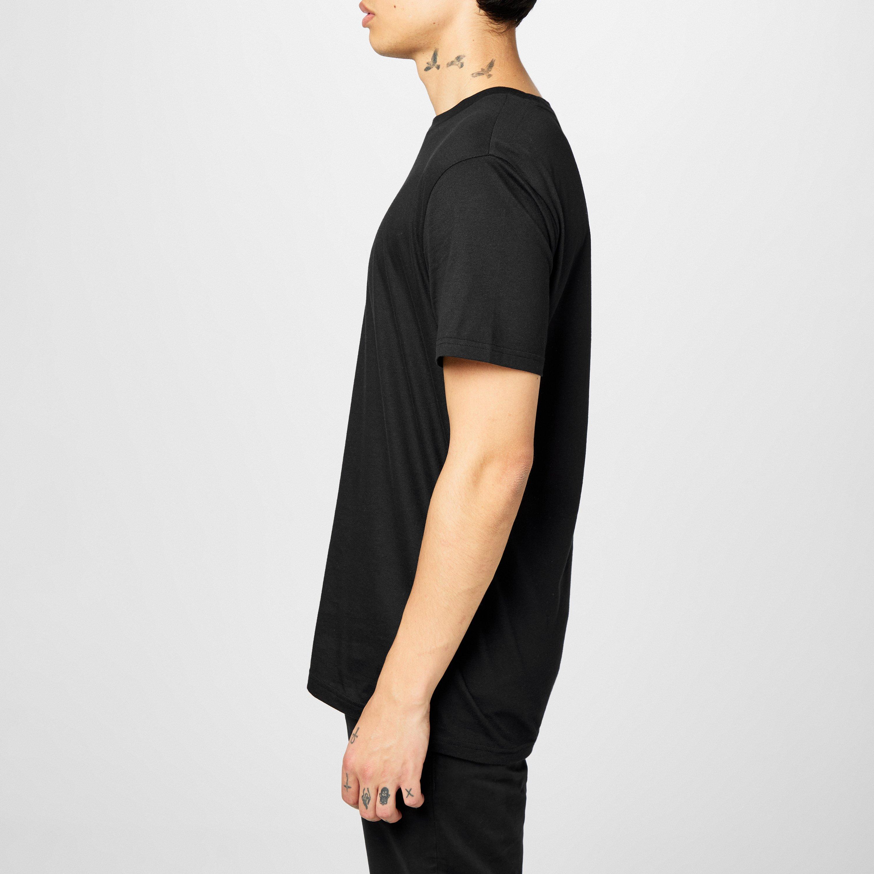 Schwarz 002 - Boss - Mens BOSS Bodywear Short Sleeve T-Shirt with Logo Print Detail - 5