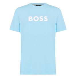 Boss Logo Print T Shirt